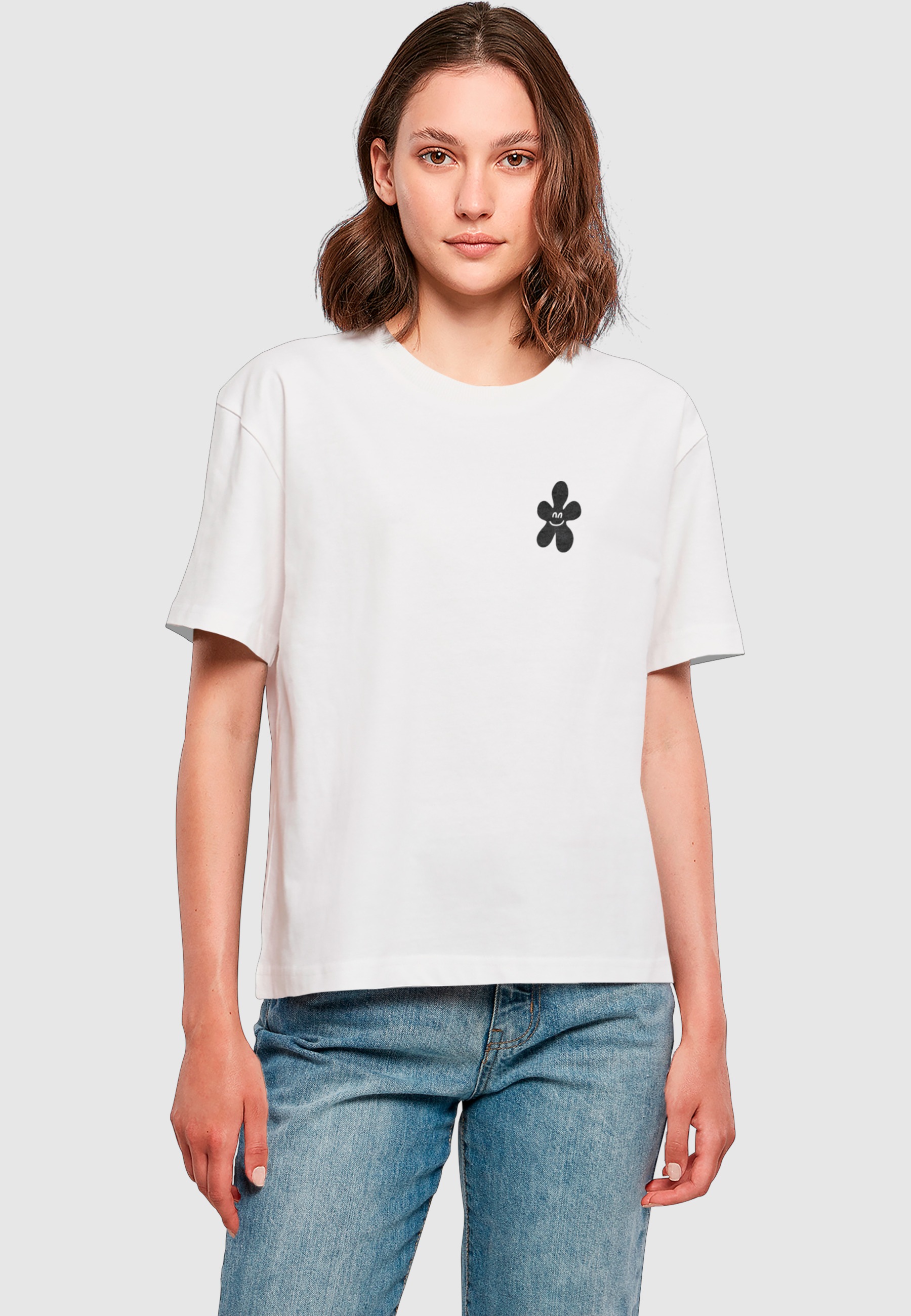 Miss Tee T-Shirt »Miss Tee Good Karma Happy Flower Tee« 1 Stk.