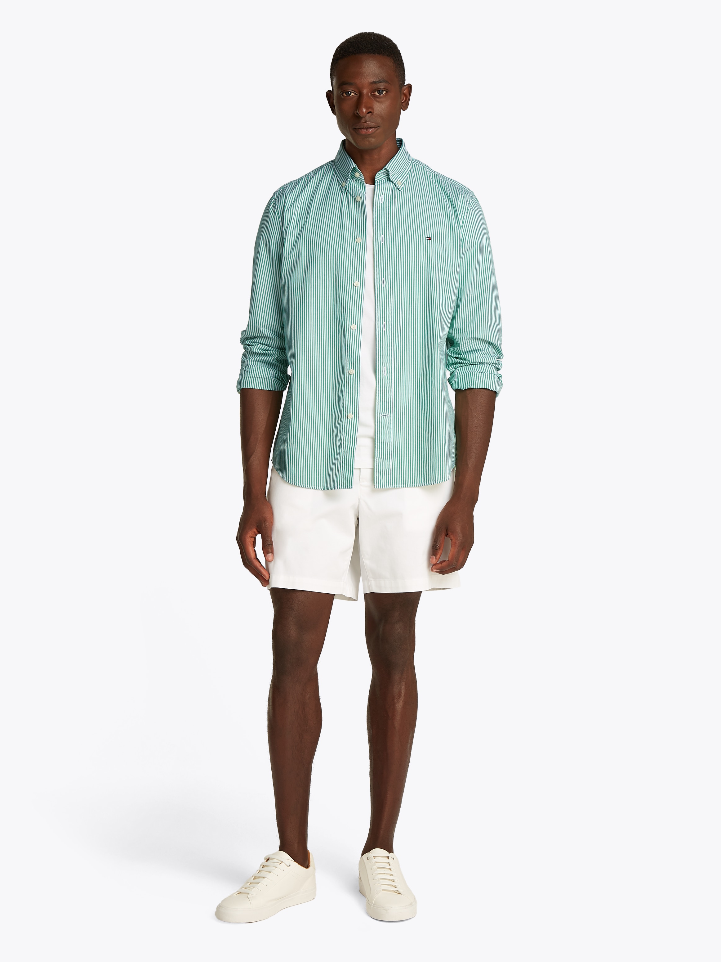 Tommy Hilfiger Langarmhemd »FLEX POPLIN CLASSIC STP RF SHIRT«, mit Sreifenmuster