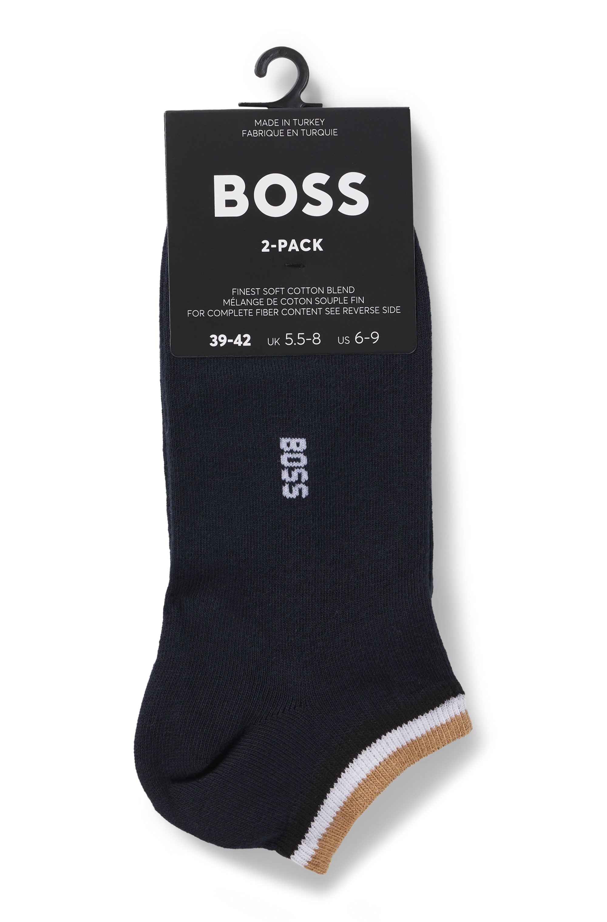 BOSS Sneakersocken »2P AS Stripe Col CC«, (Packung, 2 Paar), mit Kontraststreifen