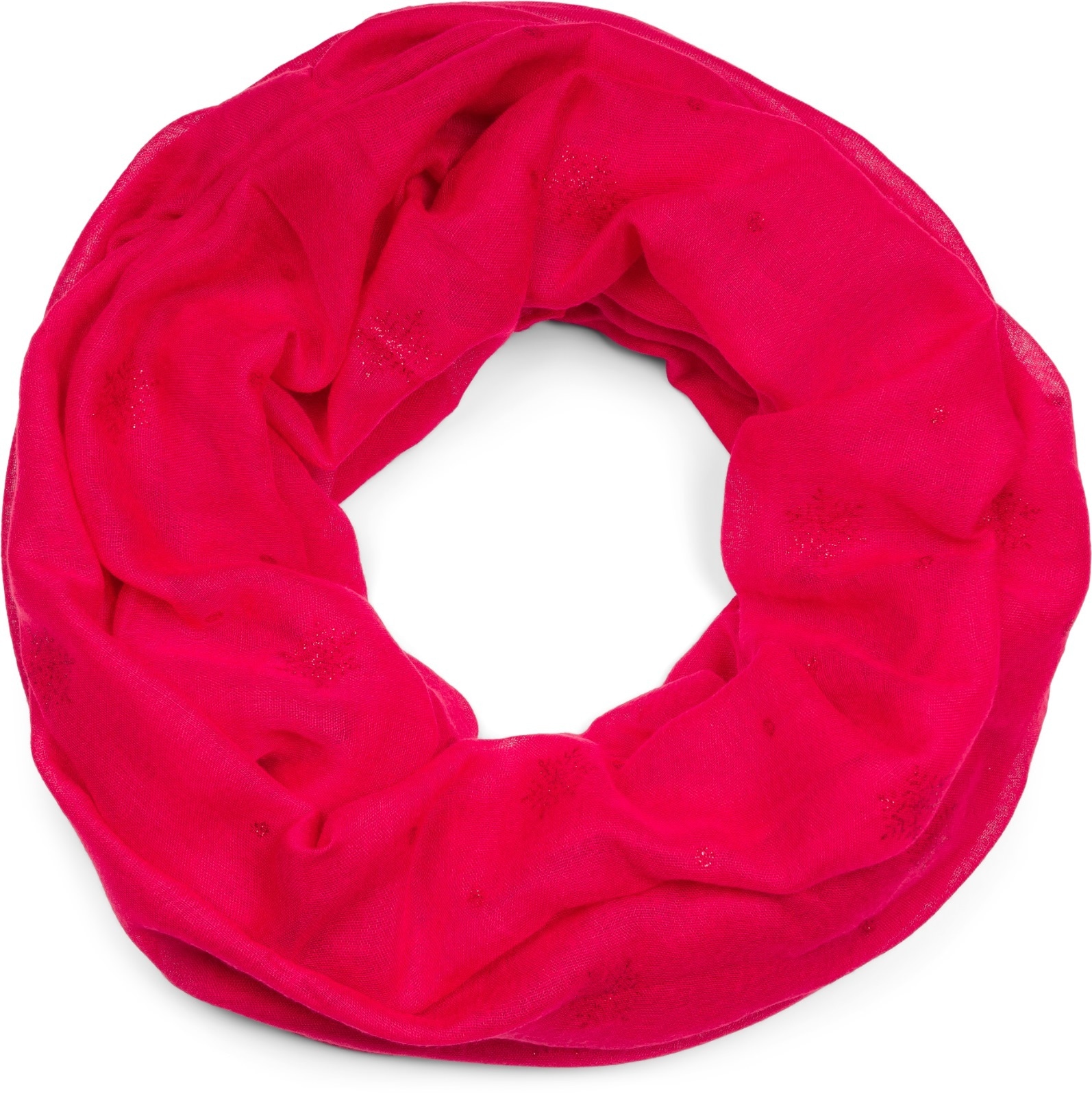 styleBREAKER Loop "Loop mit glitzerndem Schneeflocken Print" 1 Stk.