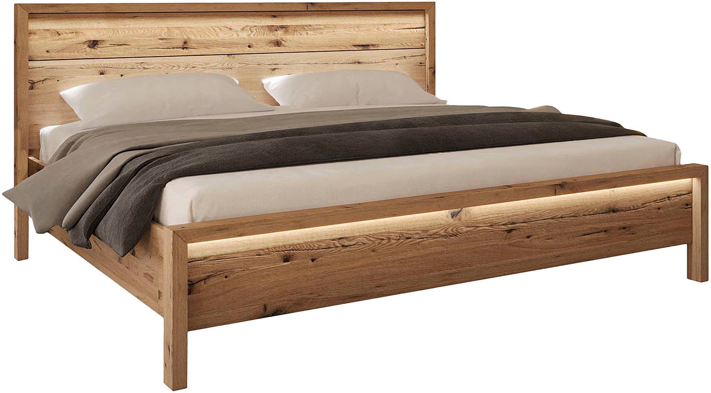 Home affaire Massivholzbett "Ambroise aus Wildeiche" günstig online kaufen