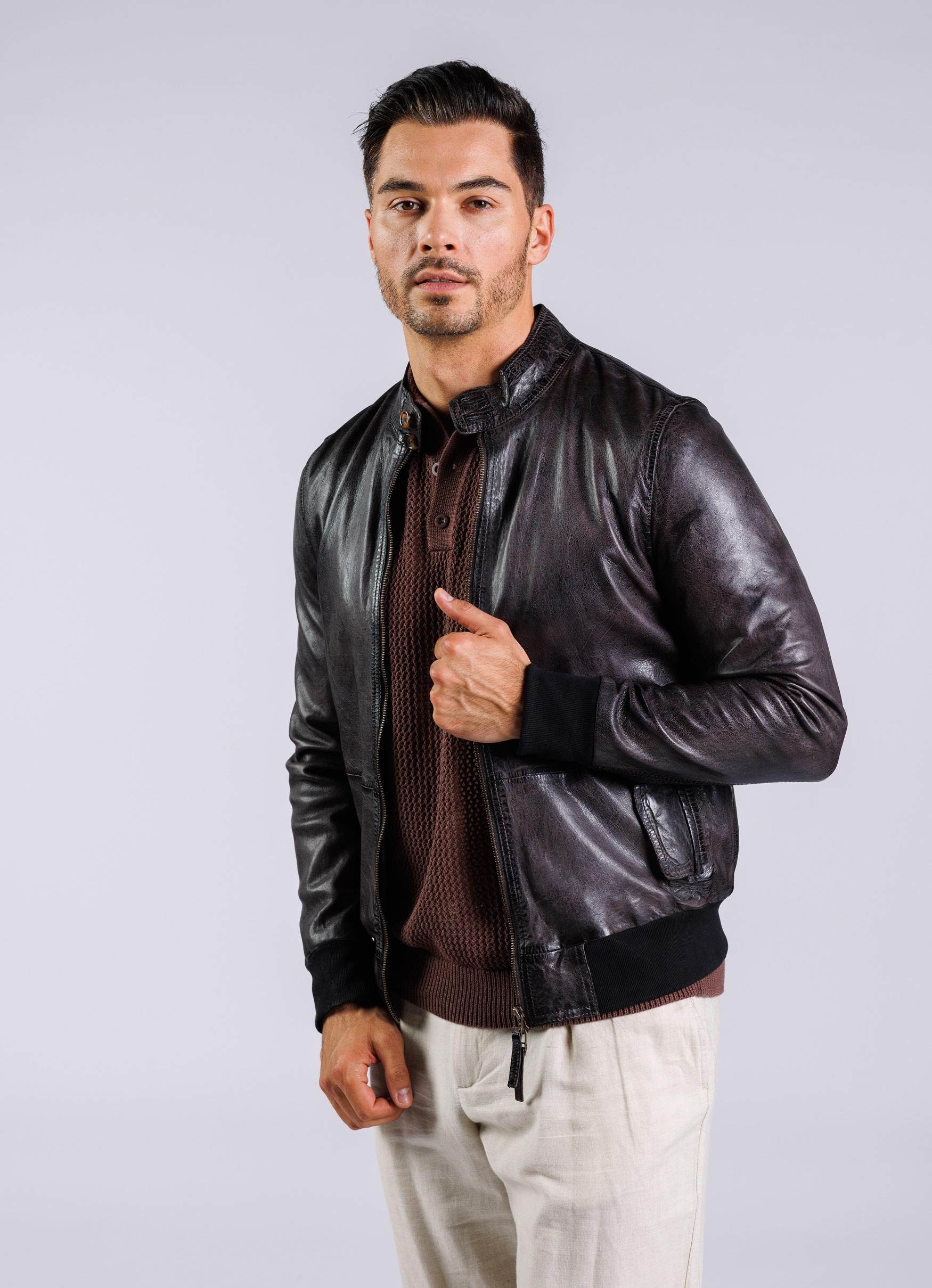 Freaky Nation Lederjacke "Theis-FN" günstig online kaufen