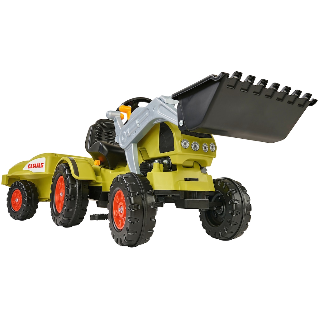 BIG Trettraktor »Claas Celtis Loader«, BxTxH: 46x169x54 cm, mit Trailer