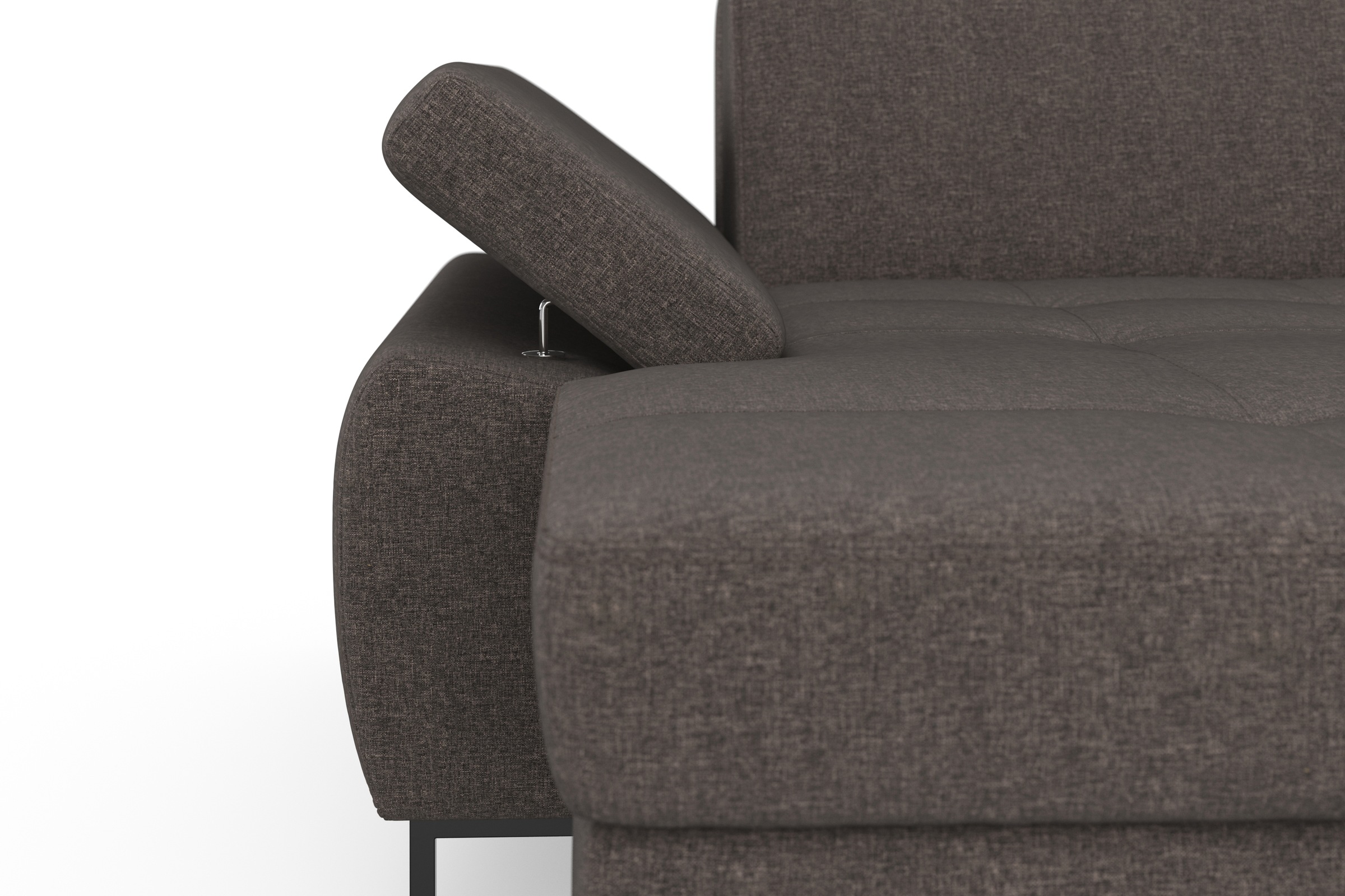 DOMO collection Ecksofa »Capelo L-Form«, mit Armteilverstellung, wahlweise mit Bettfunktion, Federkern