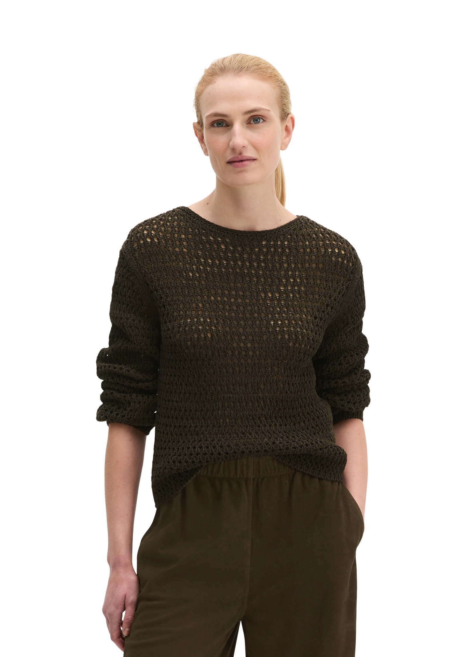 Marc OPolo Strickpullover "aus Bio-Baumwolle-Mix"