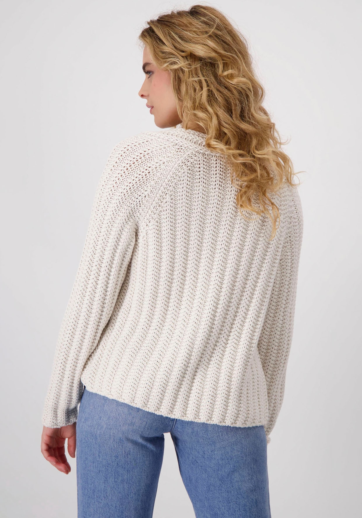 Monari Strickjacke, aus Ajourstrick