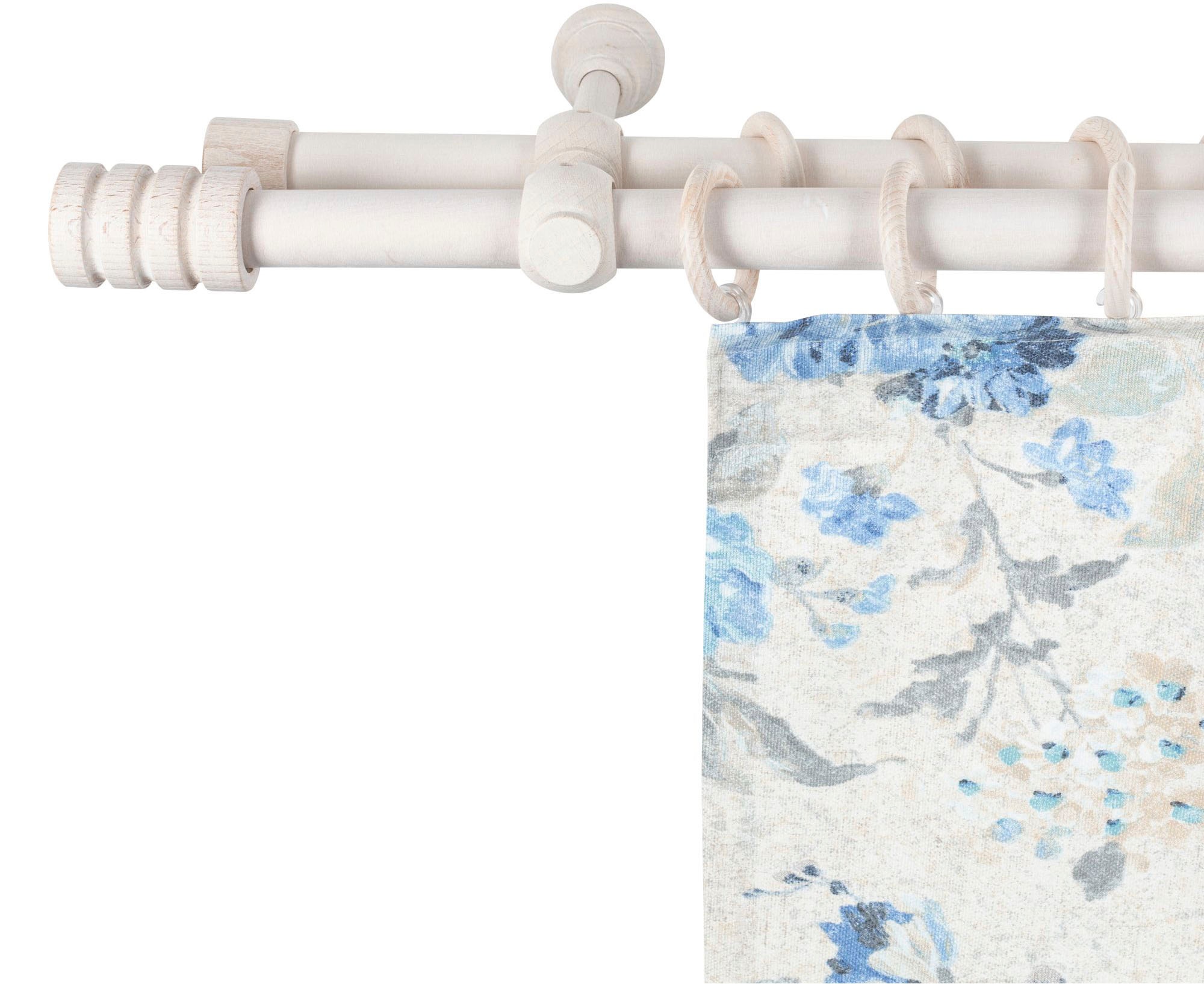 SN DECO GROUP Gardinenstange "Pisa" 2 läufig-läufig Fixmaß 28 mm, Holz, ver günstig online kaufen