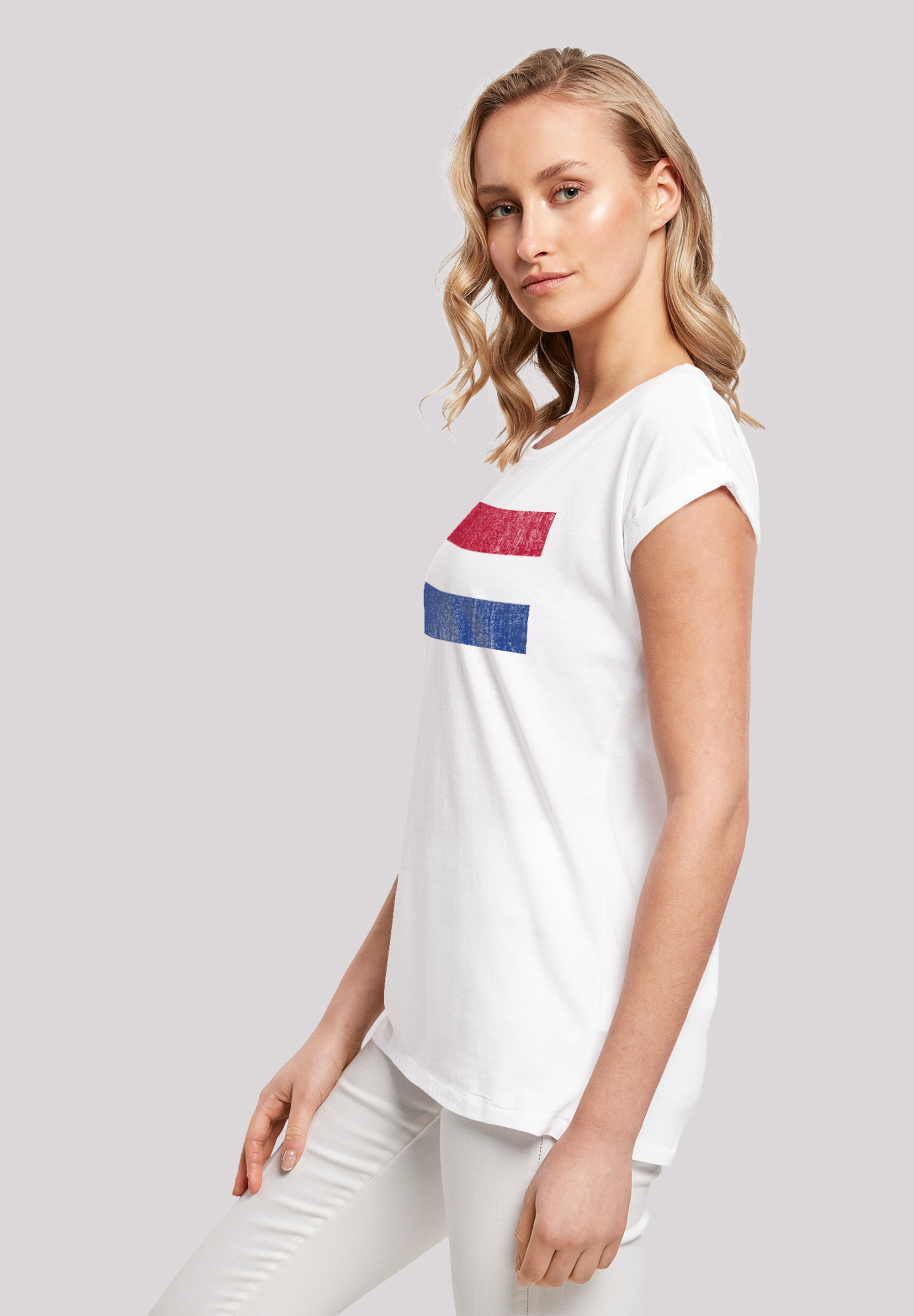 distressed«, bestellen | T-Shirt Holland Flagge Keine für F4NT4STIC NIederlande Angabe »Netherlands BAUR