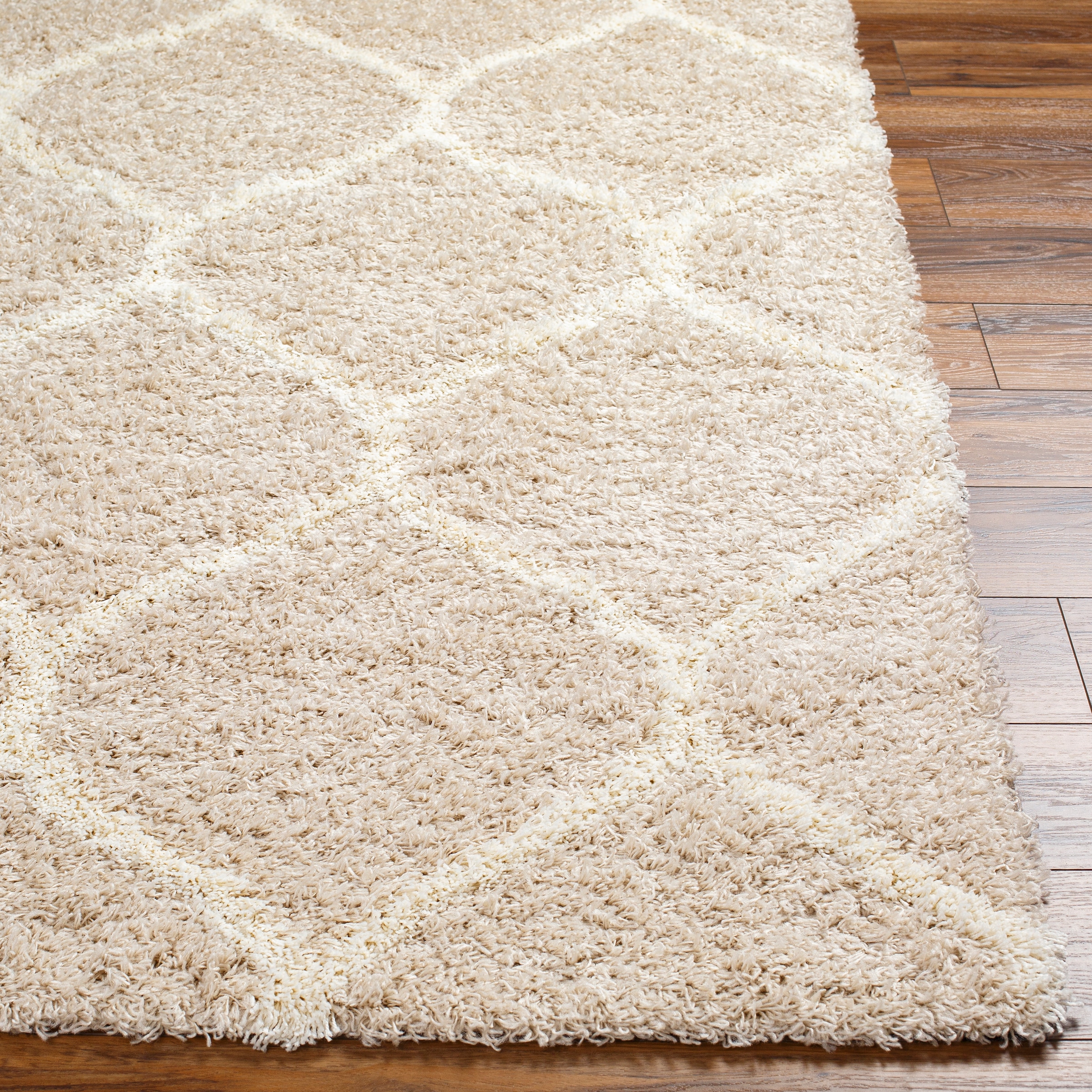 Livabliss Hochflor-Teppich »TUZLA« rechteckig 52 mm Höhe Langflor, Weich, Boho Wohnzimmerteppich, Beige