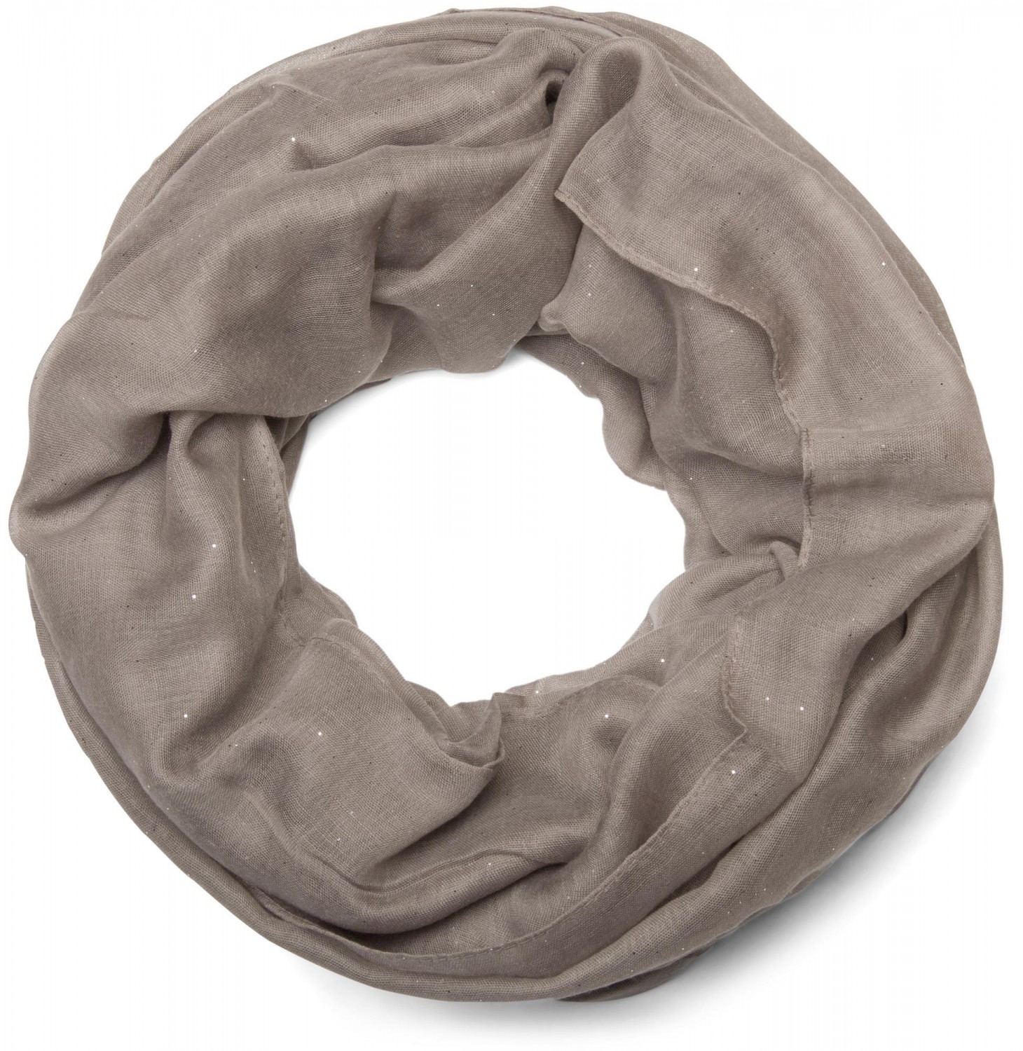 styleBREAKER Loop "Loop mit Glitzer unifarben" 1 Stk.
