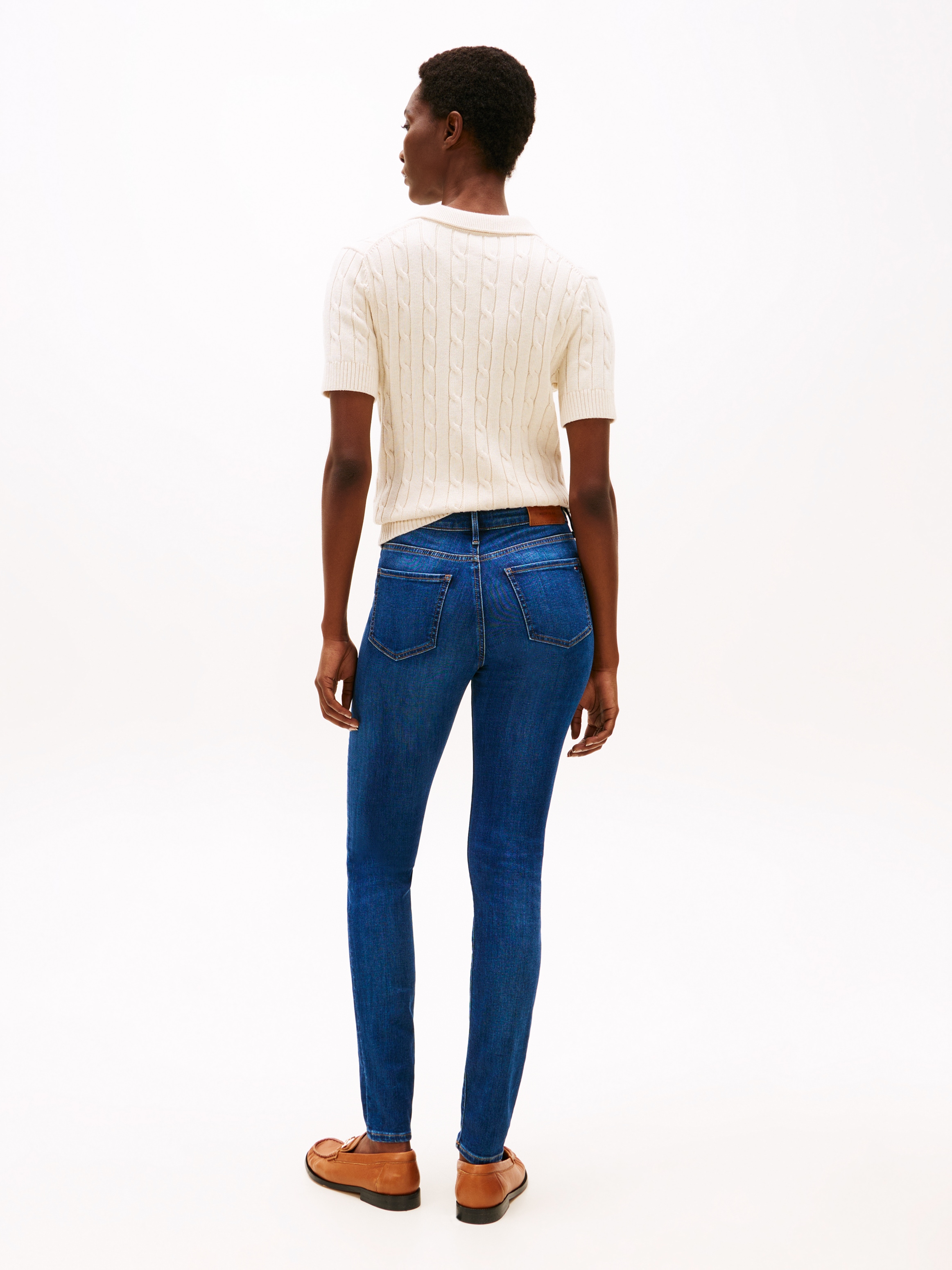 Tommy Hilfiger Skinny-fit-Jeans »COMO Skinny Regular Waist«, mit Logo-Badge, in Knöchellänge
