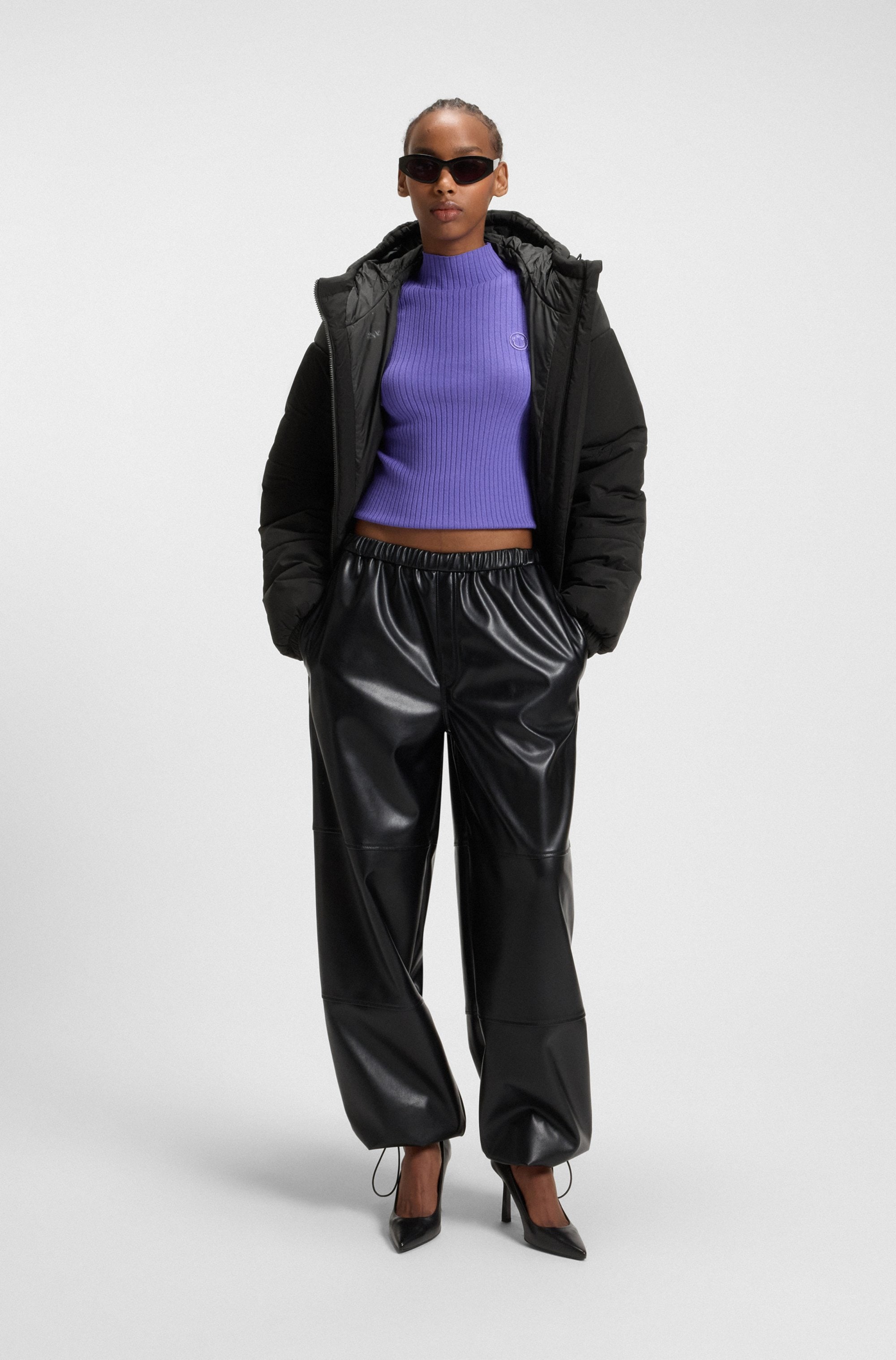 HUGO Blue Steppjacke »Freya«, mit Kapuze, Relaxed Fit, mit Kapuze