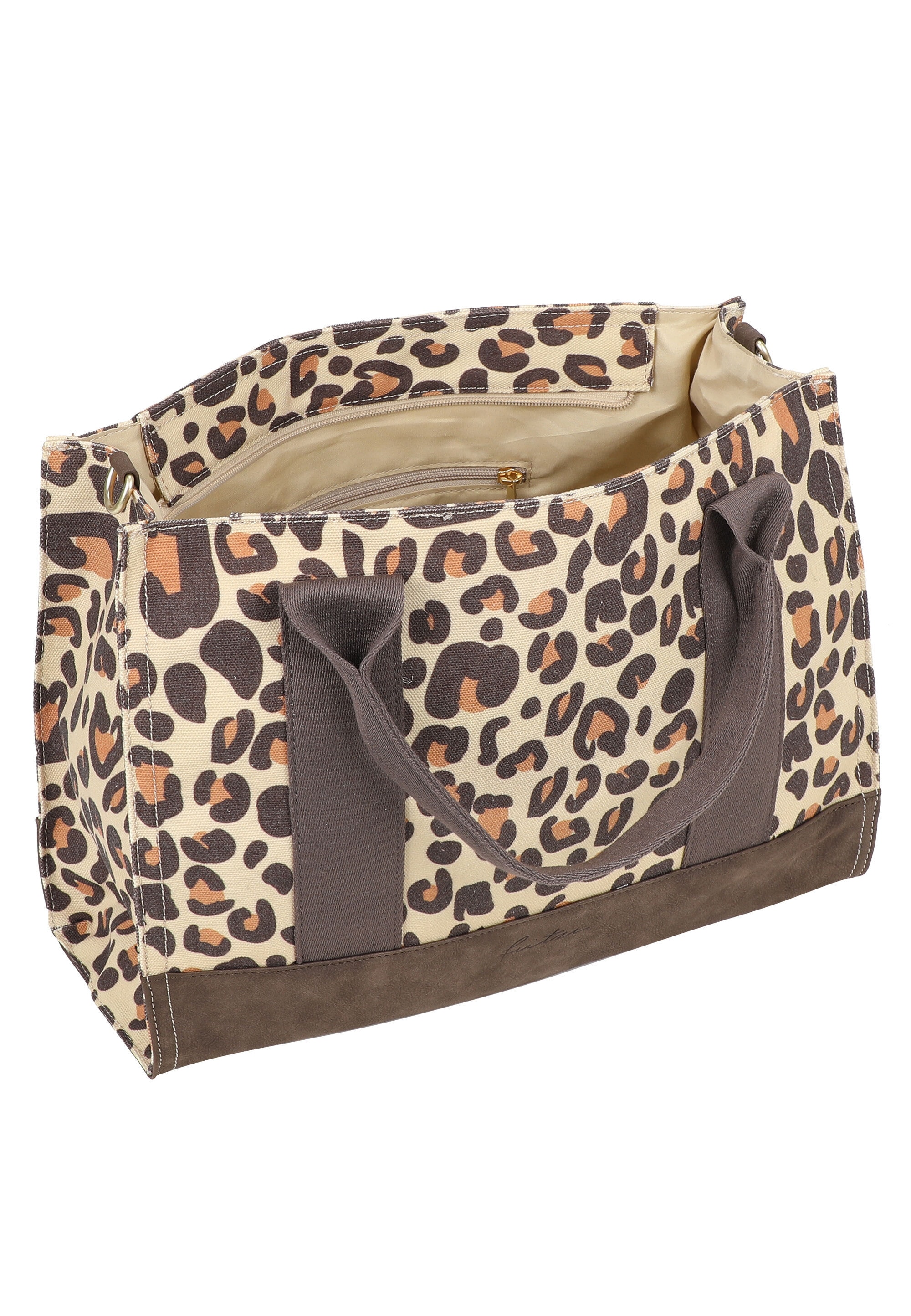 Fritzi aus Preußen »Canvas Tote Bag Limited Leo Camel« mit Leomuster