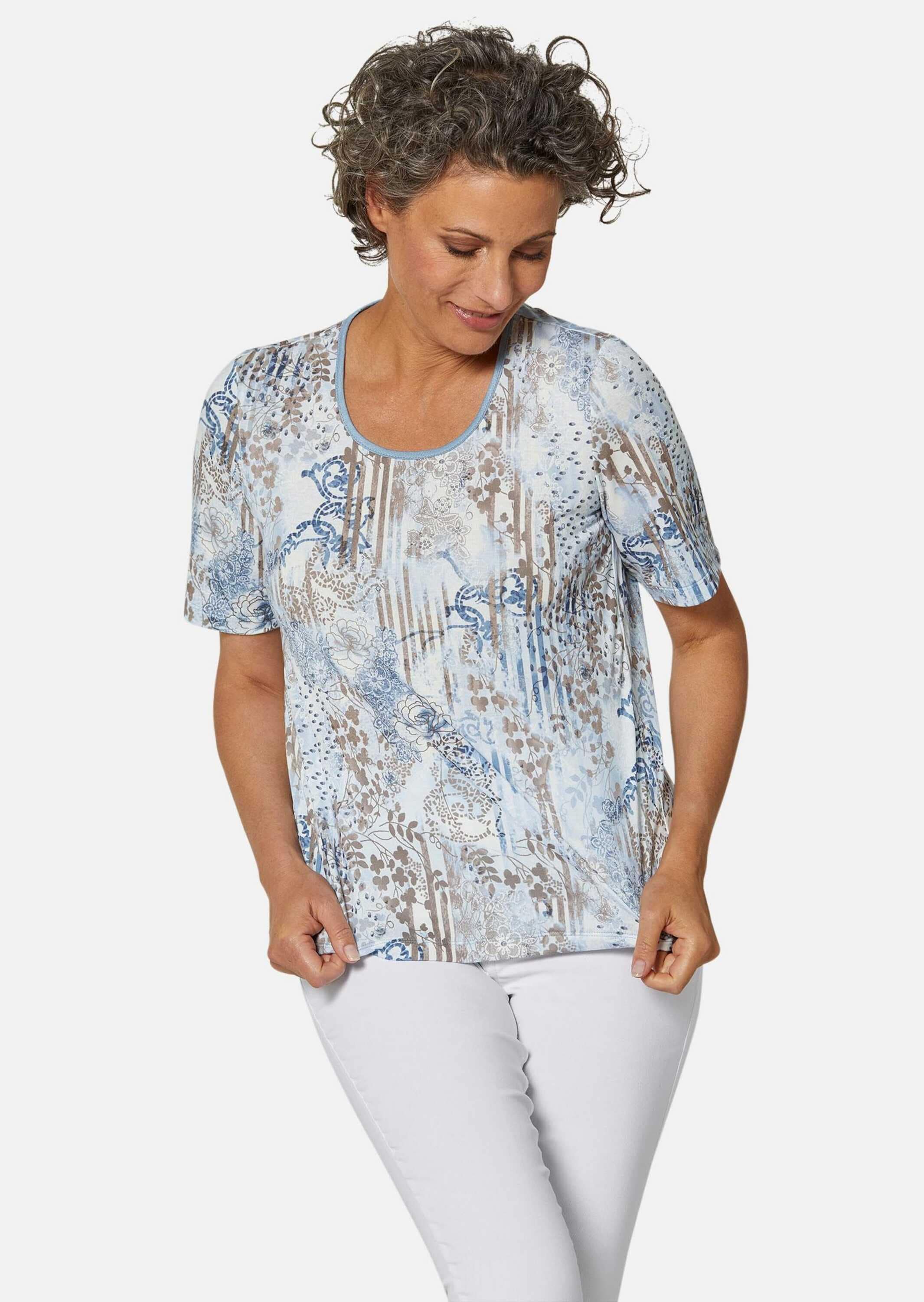 GOLDNER Print-Shirt »Druckshirt Bequemes Druckshirt im Mustermix«