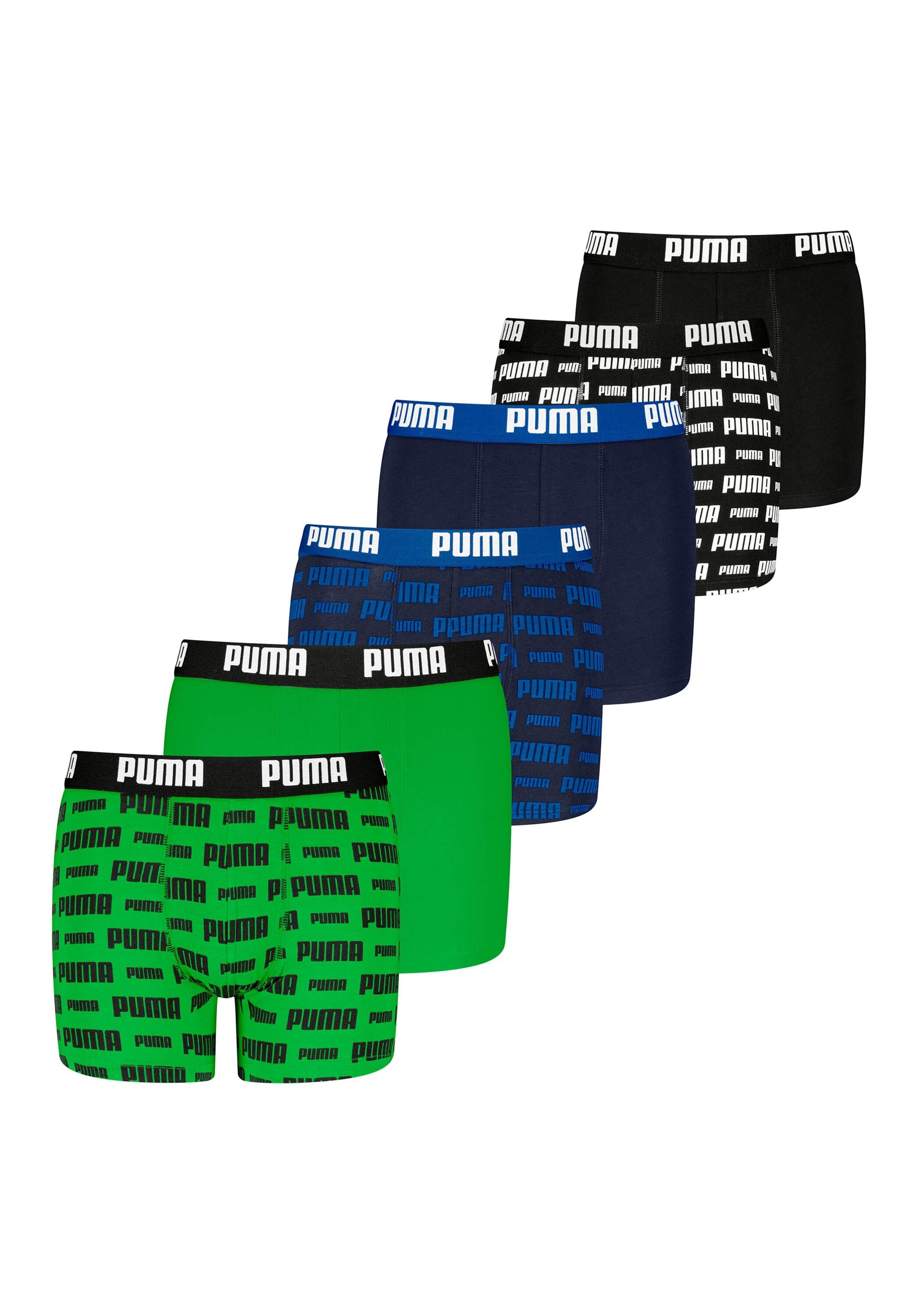 PUMA Boxershorts "Boxershort Everyday Logo Print Boxers ECOM 6P 6er Pack"