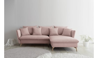 Ecksofa »MERLE, 258 cm, L-Form, Cord,«