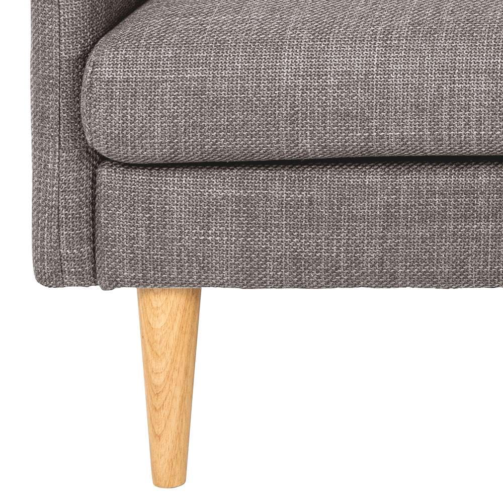 ACTONA GROUP Ecksofa »Milly«, (1 St.), Breite 201 cm, Recamiere links oder rechts, Struktur, Füße Eiche