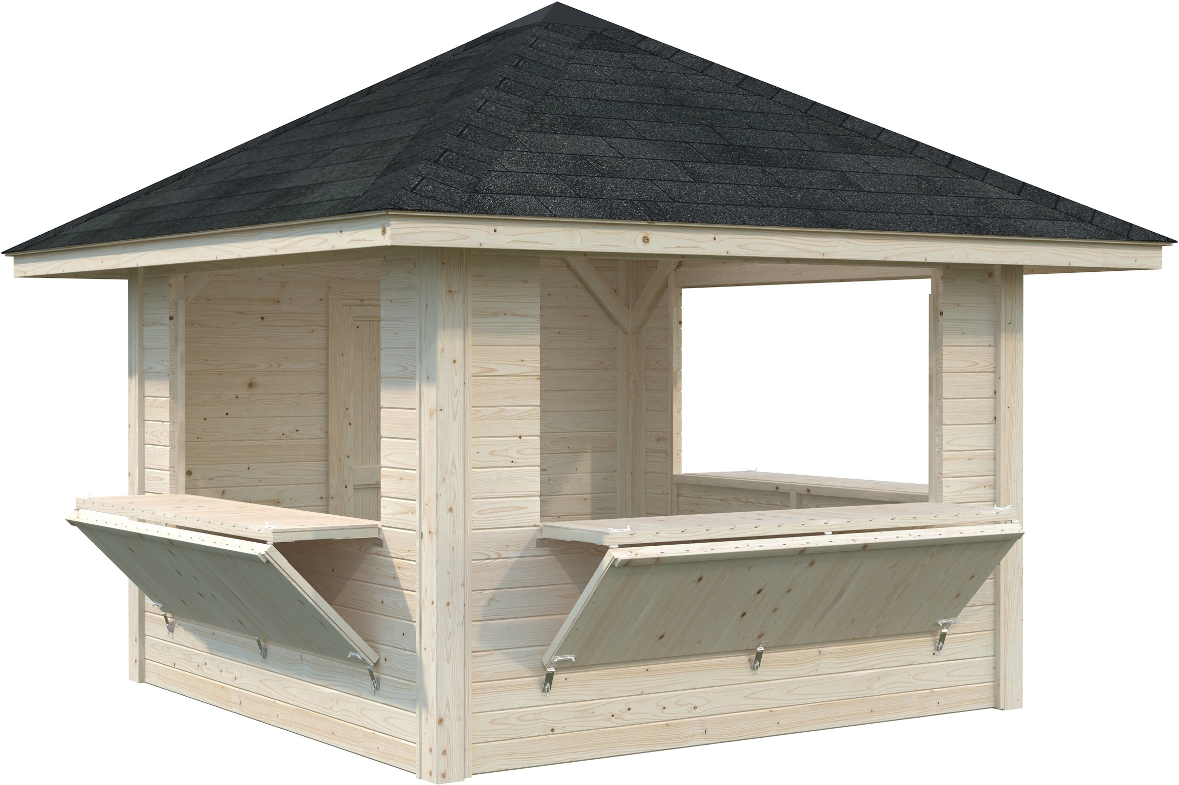 Palmako Holzpavillon »Bianca 8,3 m² Set 106« BxTxH: 384x384x319 cm