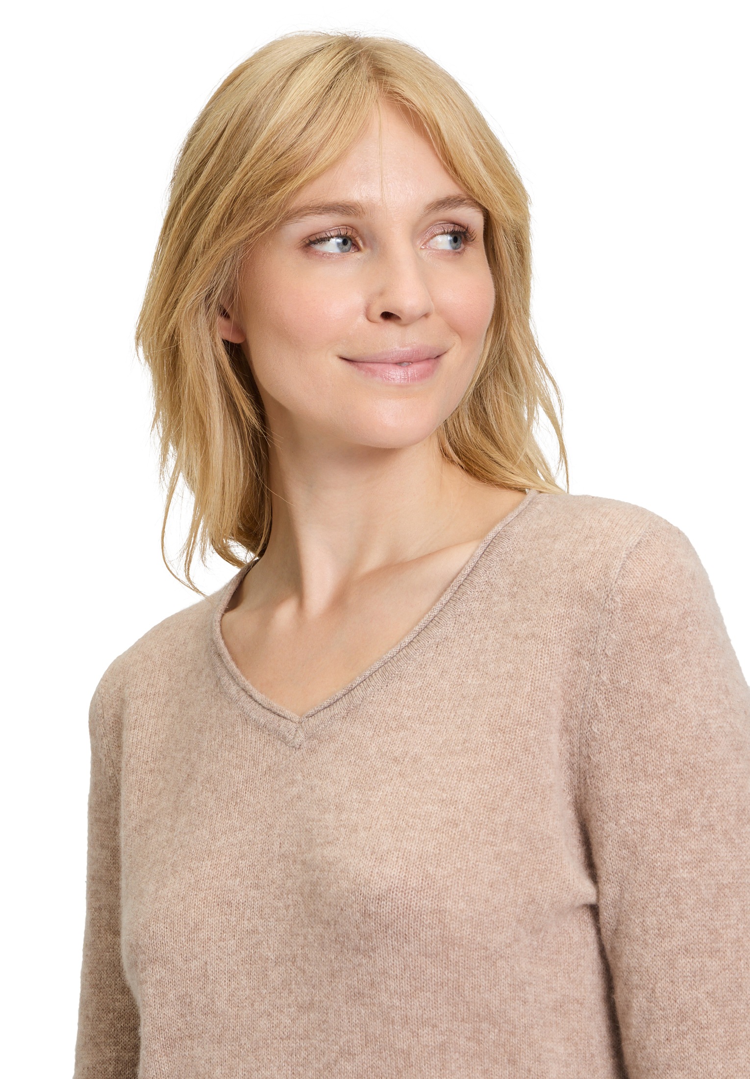 Betty Barclay Strickpullover »Betty Barclay Damen Kaschmir-Pullover mit V-Ausschnitt«, (1 tlg.), Strick