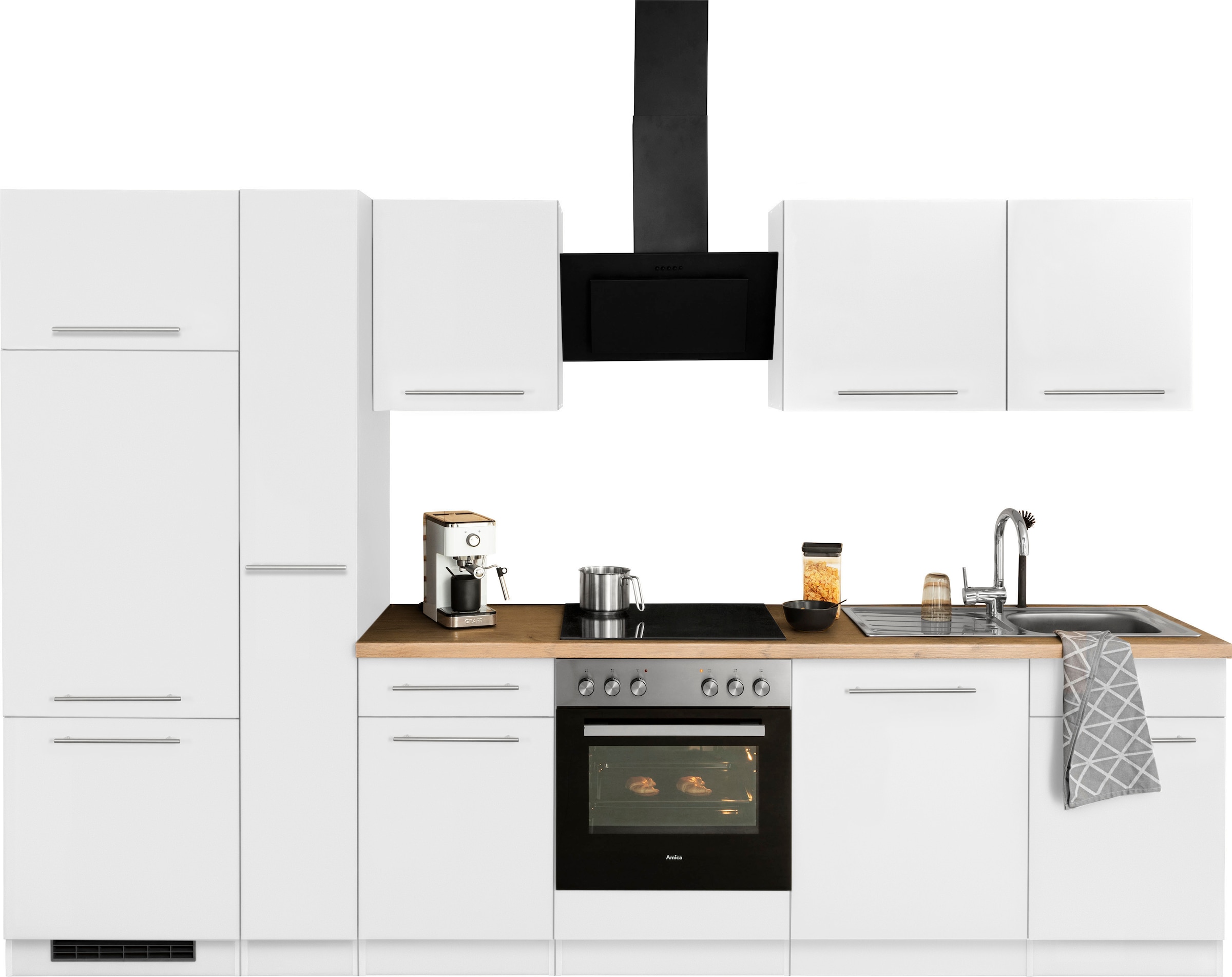 wiho Küchen Küchenzeile »Unna« ohne E-Geräte, Breite 310 cm