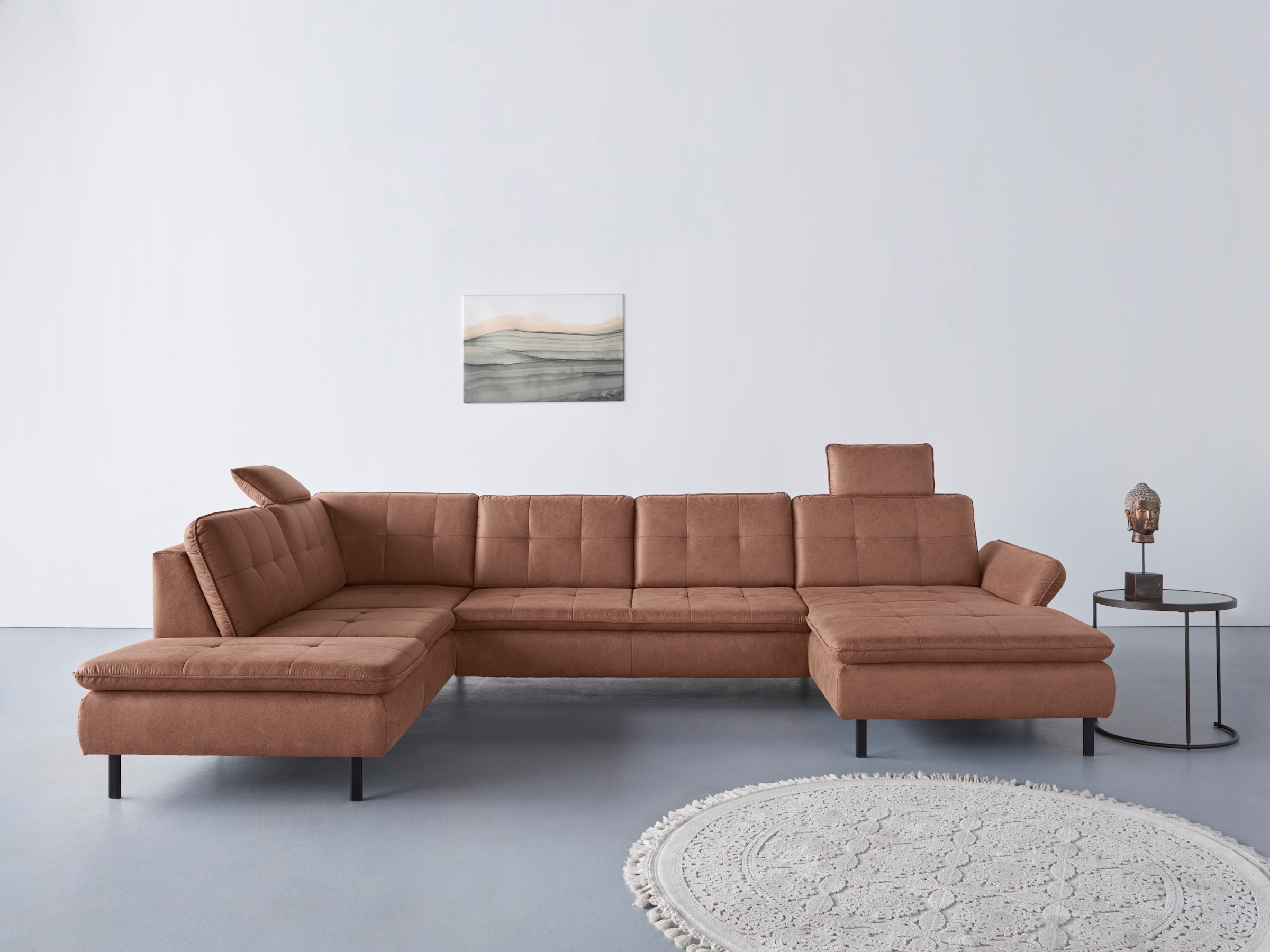 Home affaire "Birkholm U-Form" Armlehnverstellung, auch in Easy Clean Bezug günstig online kaufen