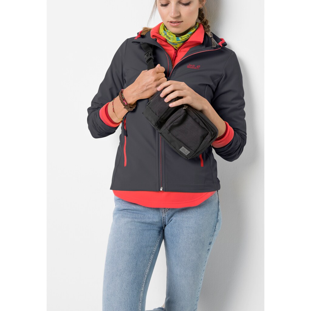 Jack Wolfskin Softshelljacke »TURBULENCE JACKET WOMEN«, mit Kapuze