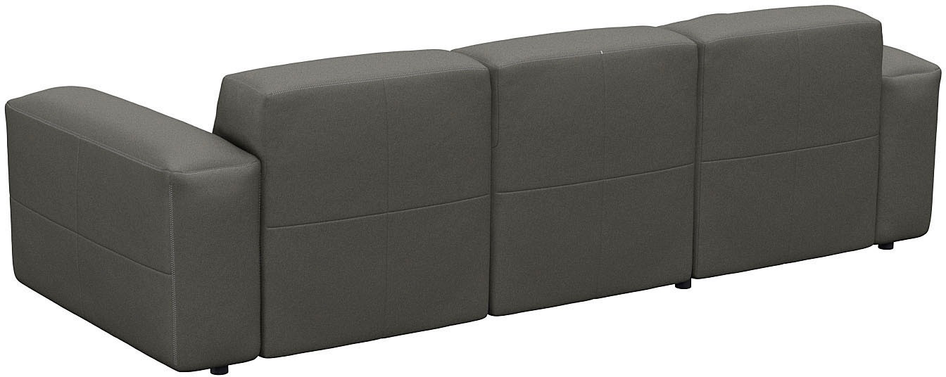 FLEXLUX Ecksofa »Lucera Chaislongue rechts oder links, L-Form, bequem«, modern & anschmiegsam, Kaltschaum, Stahl-Wellenunterfederung