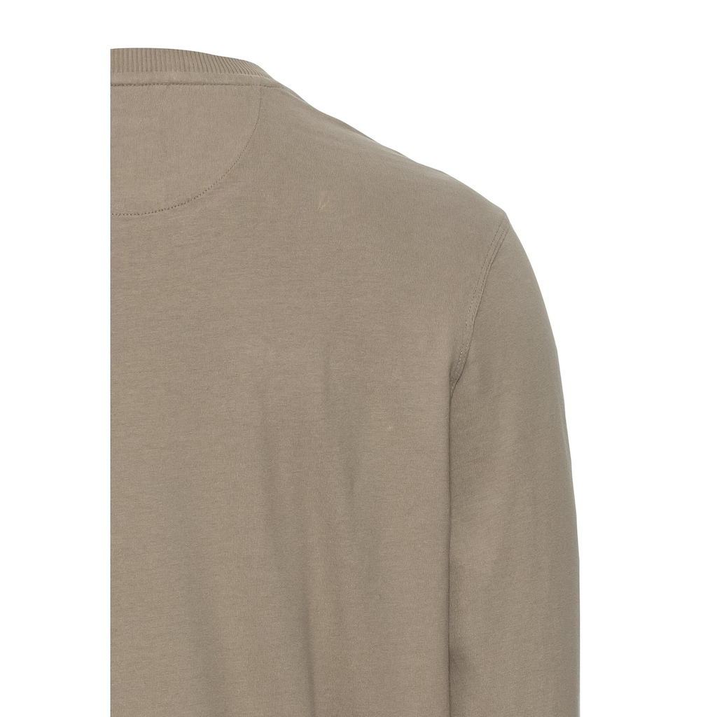 camel active Sweatshirt, mit Logo-Bade und Stickereien