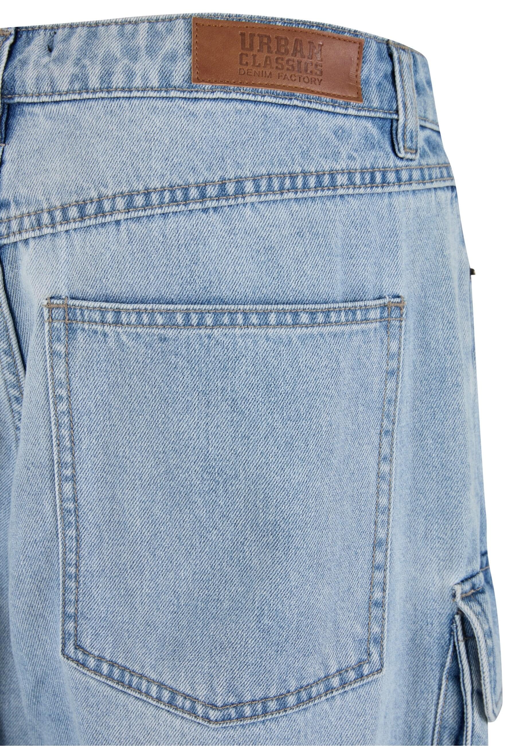 URBAN CLASSICS Cargohose »Urban Classics Multi Pocket Denim Cargo«, (1 tlg.)