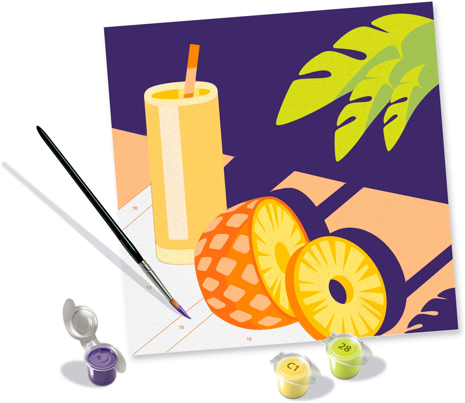 Ravensburger Malen nach Zahlen »CreArt, Adults Trend, Mocktail Ananas«, für Erwachsene; Made in Europe