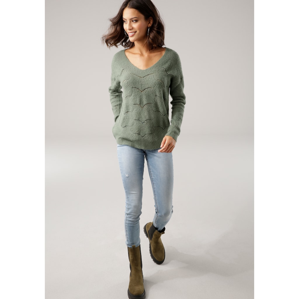 Laura Scott V-Ausschnitt-Pullover