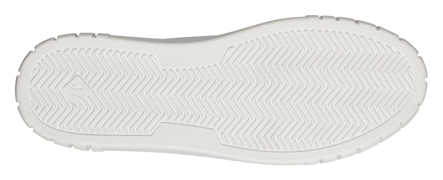 MARCO TOZZI Slip-On Sneaker, Freizeitschuh, Halbschuh, Schlupfschuh, im Metallic Look