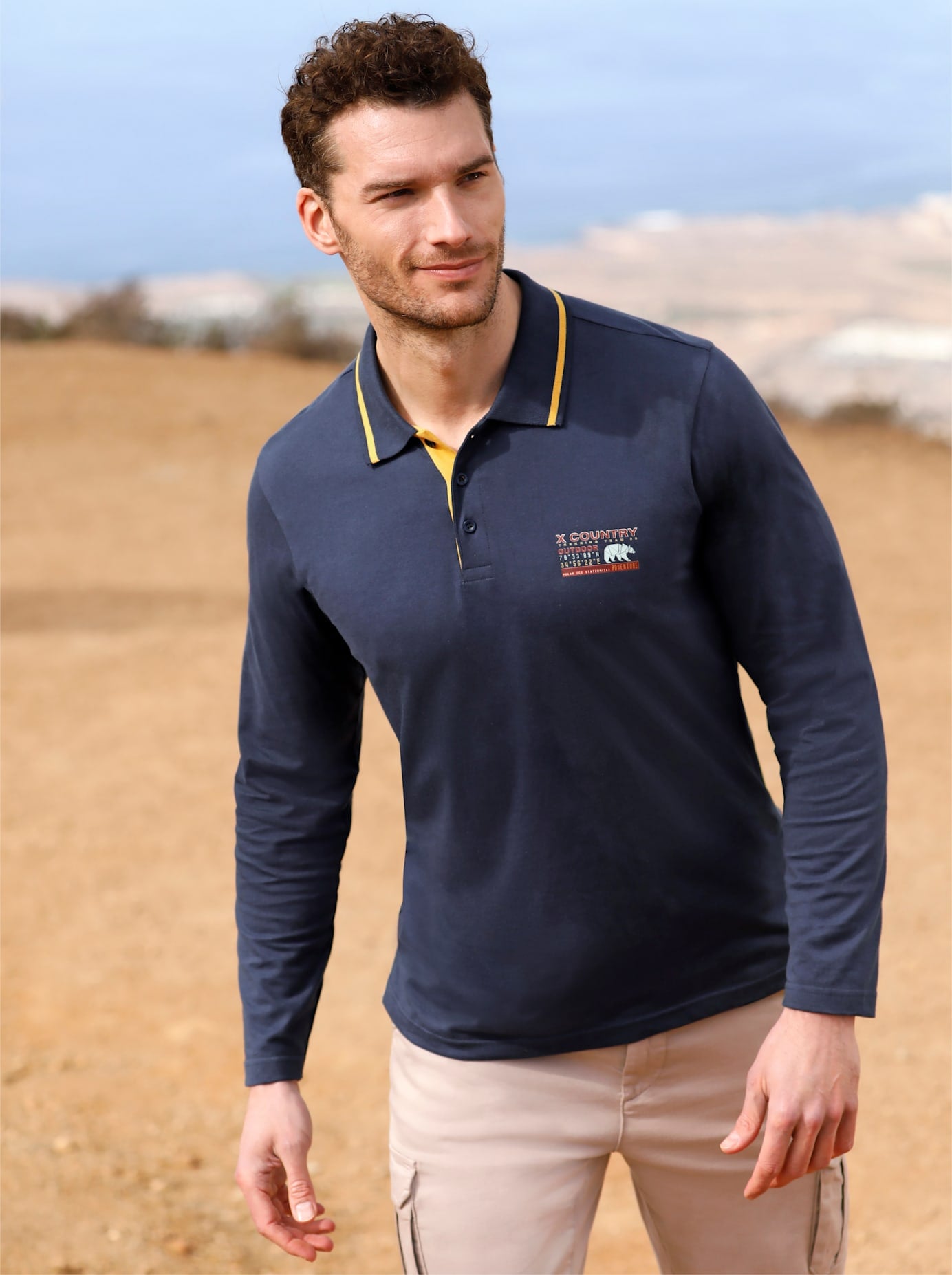Catamaran Poloshirt "Langarm-Shirt" 1 Stk. tlg. günstig online kaufen