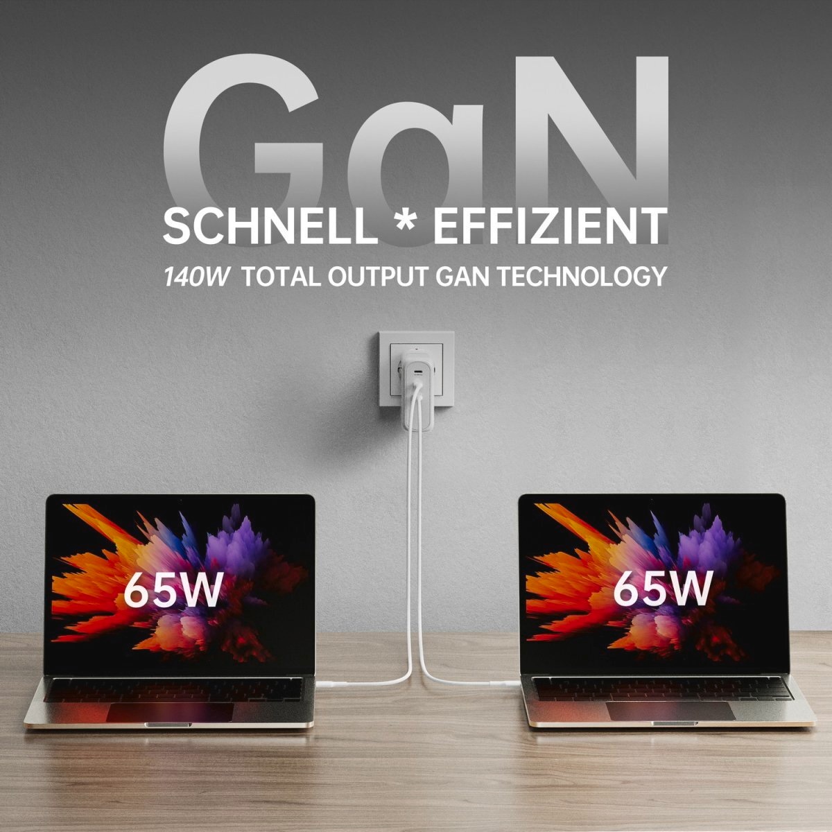 4smarts USB-Ladegerät »GaN Flex Pro 140 W 3 USB-C«