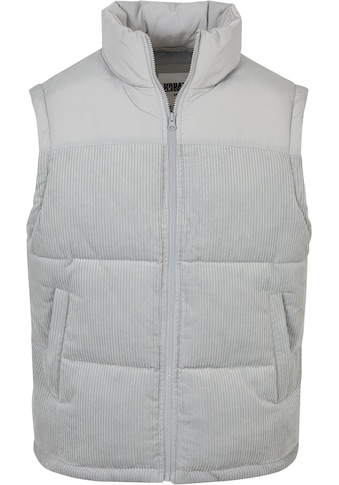 Jerseyweste »Urban Classics Herren Cord Vest«, (1 tlg.)