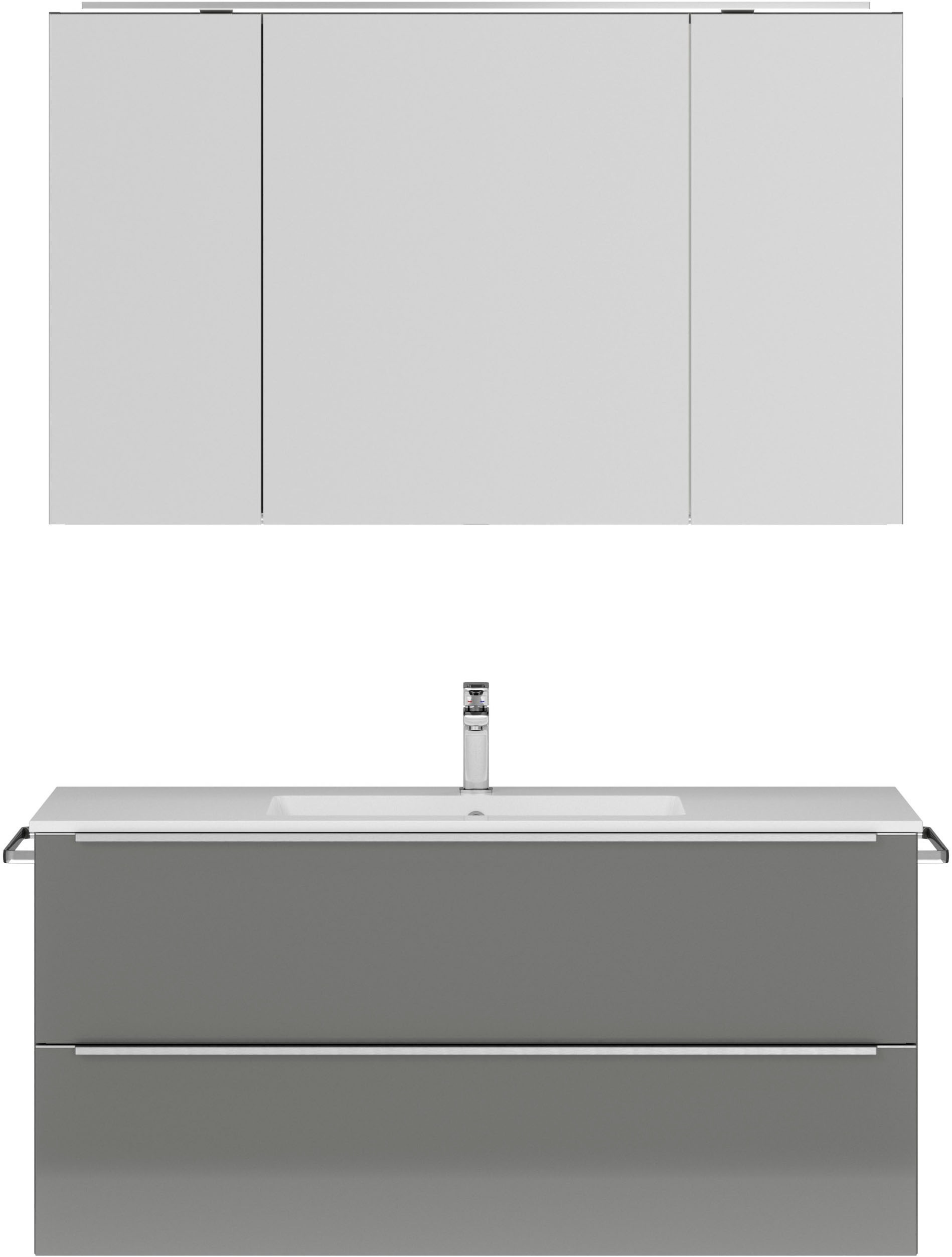 nobilia Badmöbel-Set "Levere", (2 St., vormontiert, mit Soft-Close), inkl. günstig online kaufen