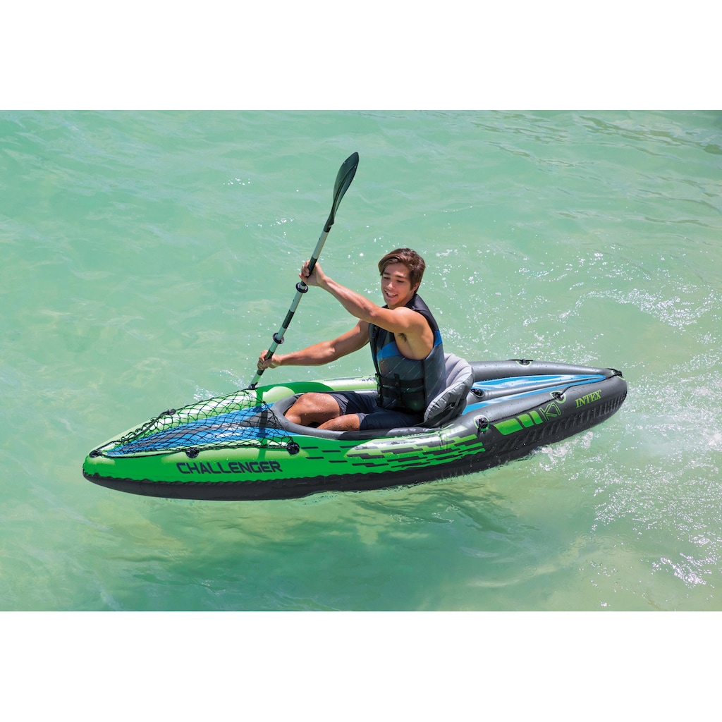 Intex Einerkajak »Challenger K1 Kayak Set«, (Set, 3 St.)