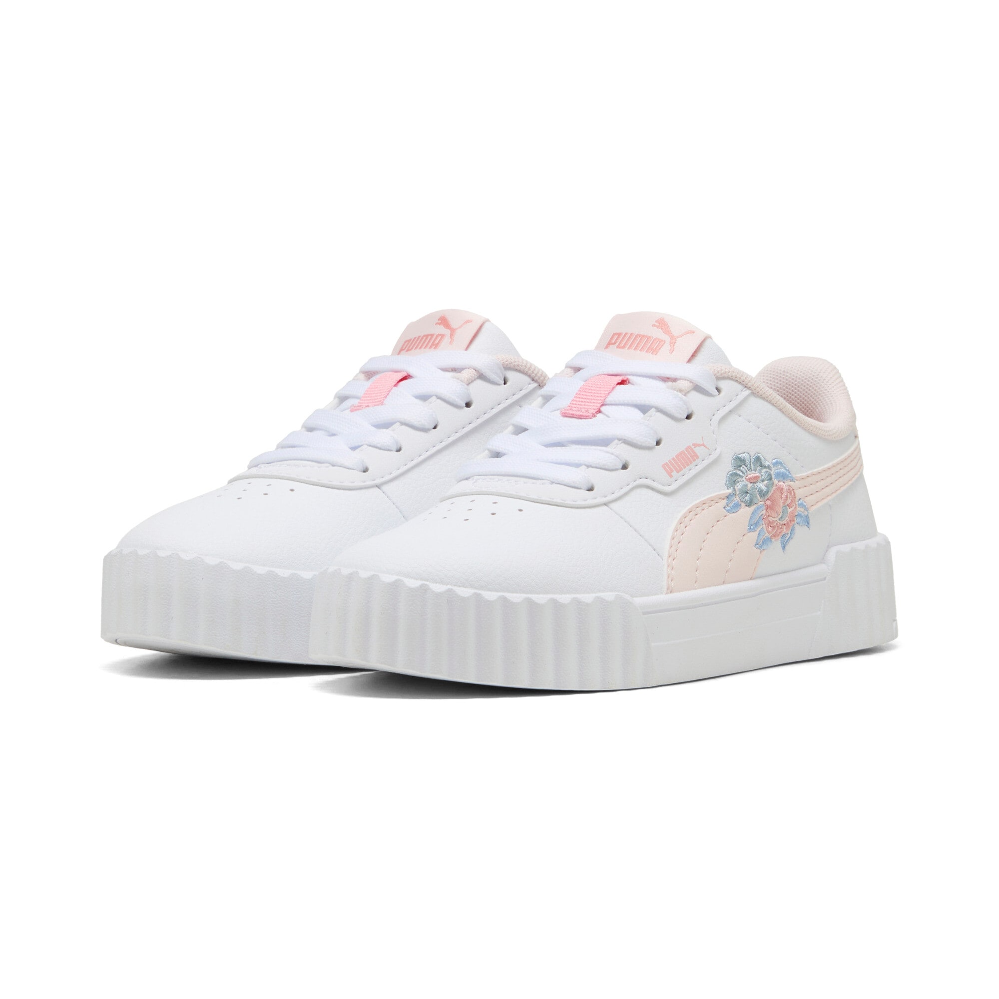 PUMA Sneaker "CARINA 3.0 FLORAL PS" für sportlichen Look im Alltag, weiches Textil-Innenmaterial