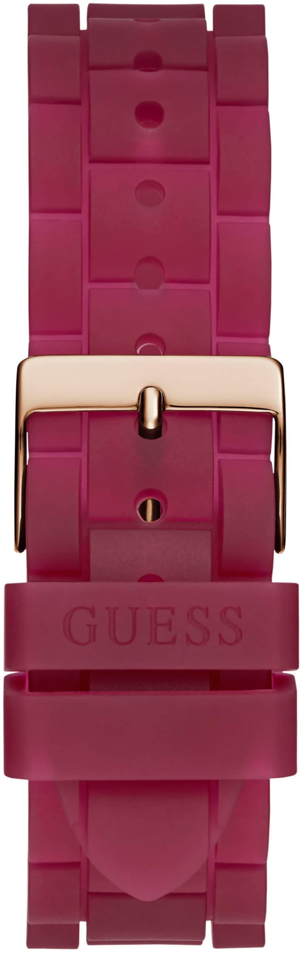 Guess Multifunktionsuhr »JELLY«, Quarzuhr, Armbanduhr, Damenuhr, Datum, 12/24-Std.-Anzeige