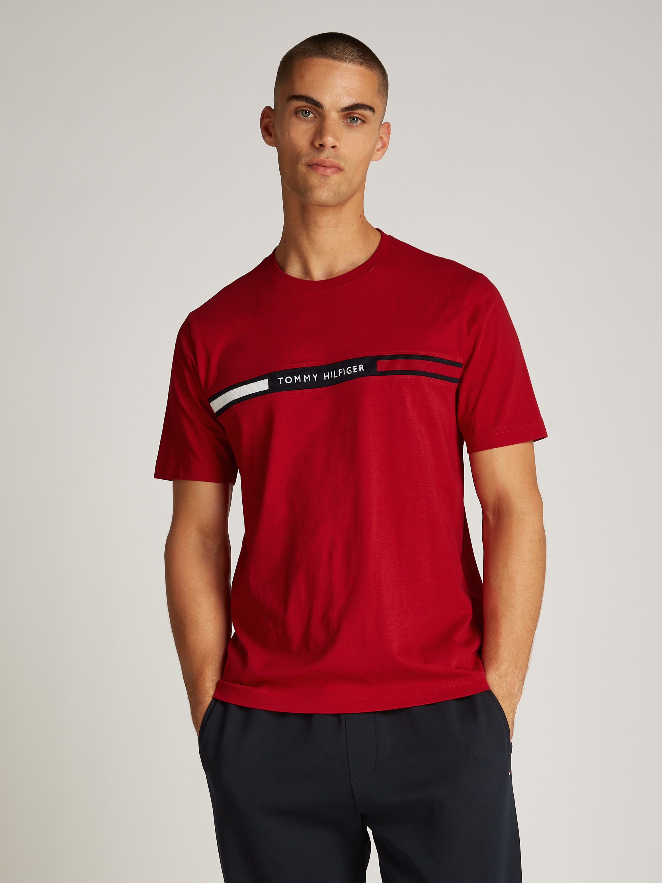 Tommy Hilfiger T-Shirt »HILFIGER CHEST INSERT TEE«