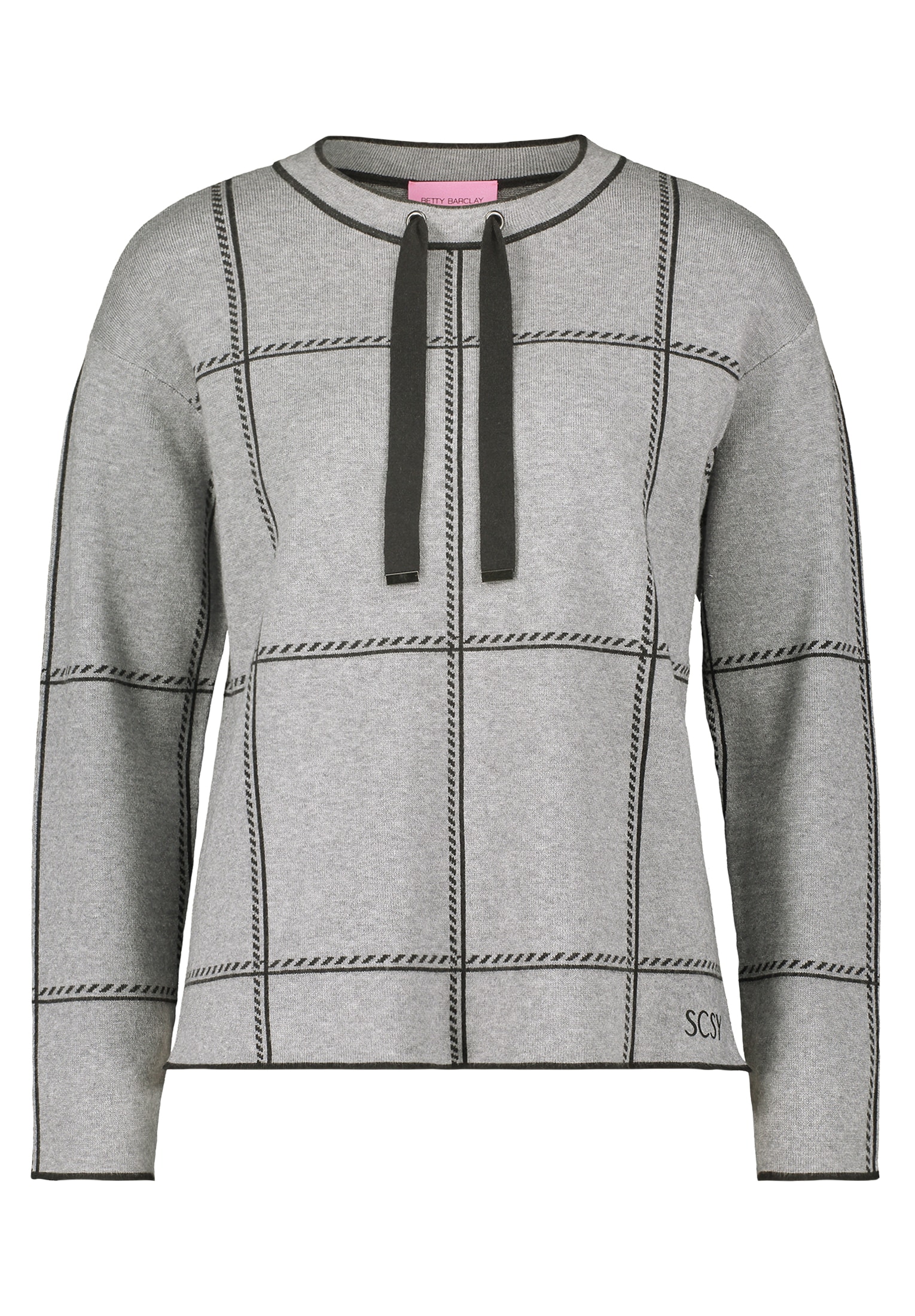 Betty Barclay Strickpullover »Betty Barclay Damen Strickpullover kariert«, (1 tlg.), Jacquard