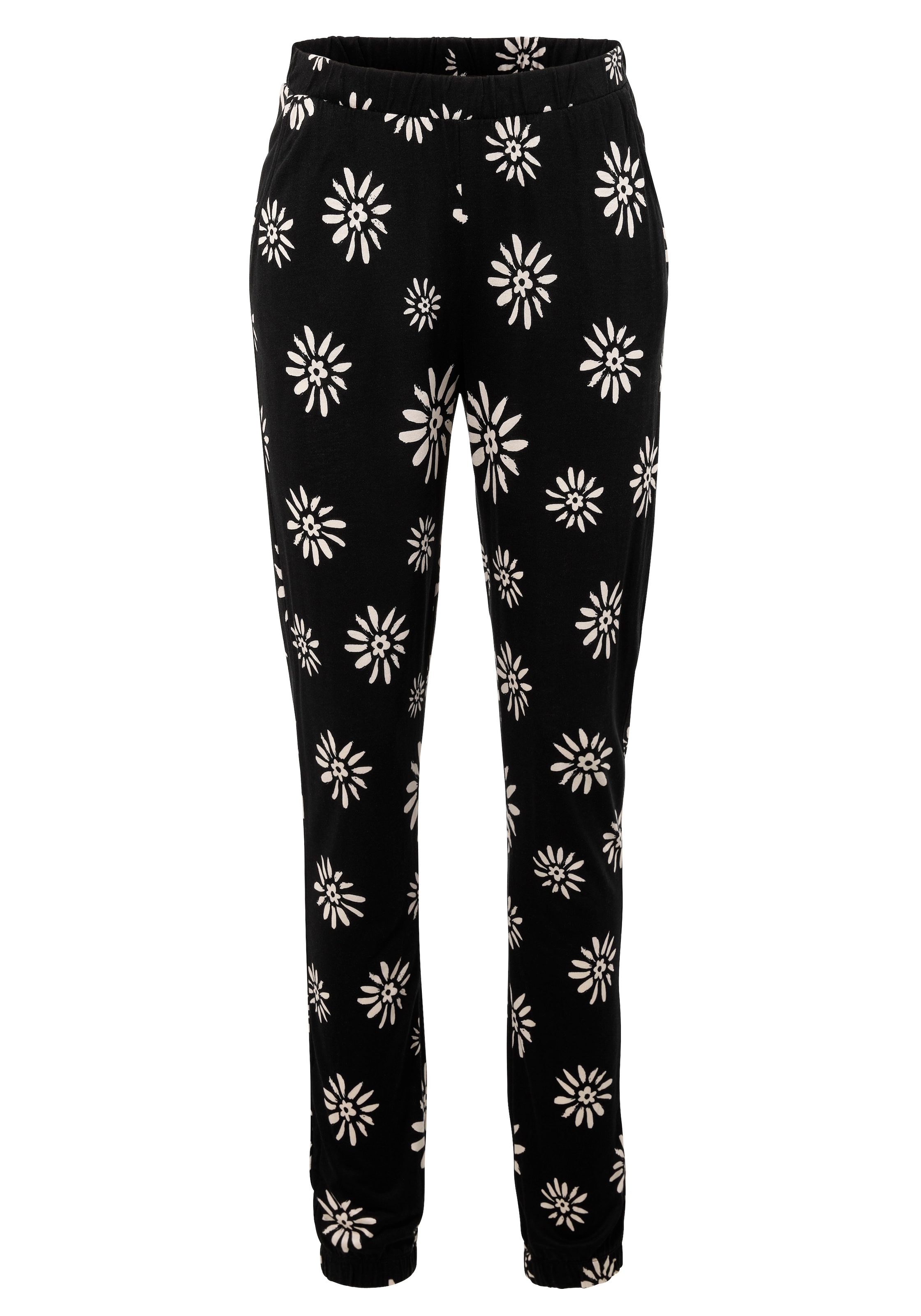 Aniston SELECTED Schlupfhose, mit trendigen Blütenprint allover - NEUE KOLLEKTION