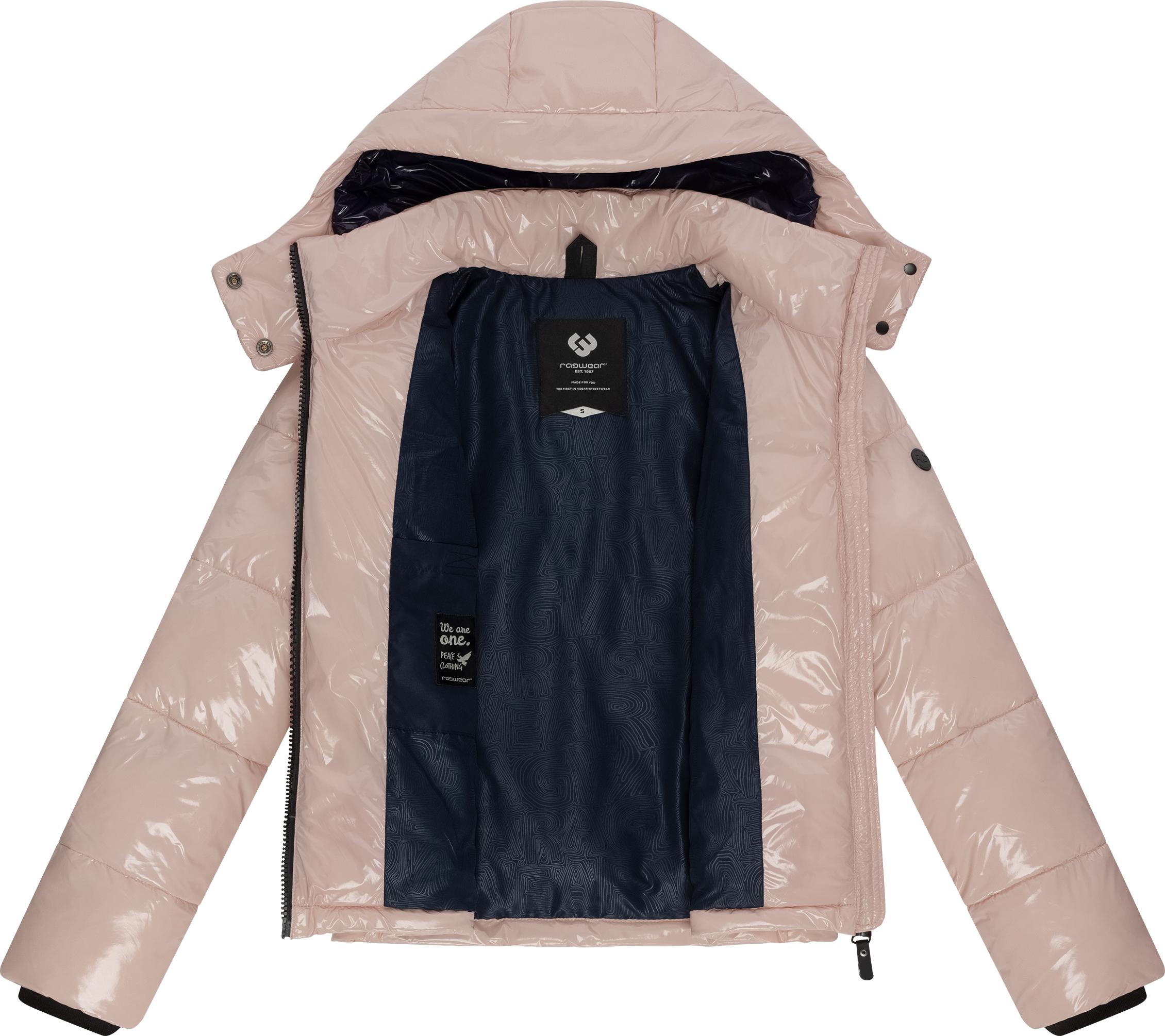 Ragwear Steppjacke »Roobie«, mit Kapuze, super stylische, gänzende Damen Winterjacke
