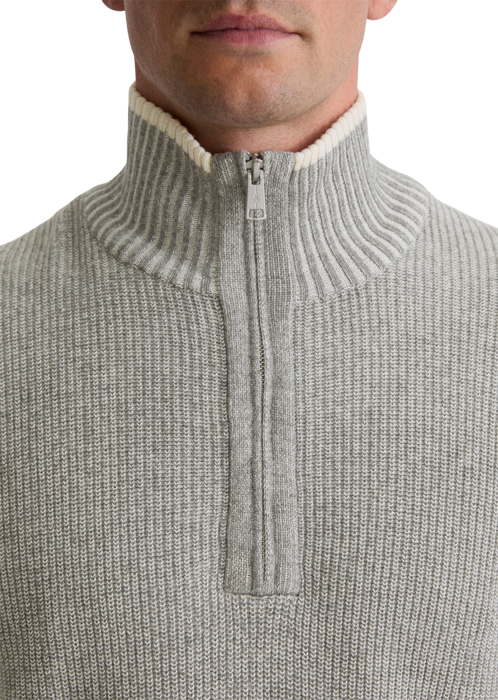 Marc O'Polo Troyer »aus softem Baumwolle-Schurwolle-Mix«