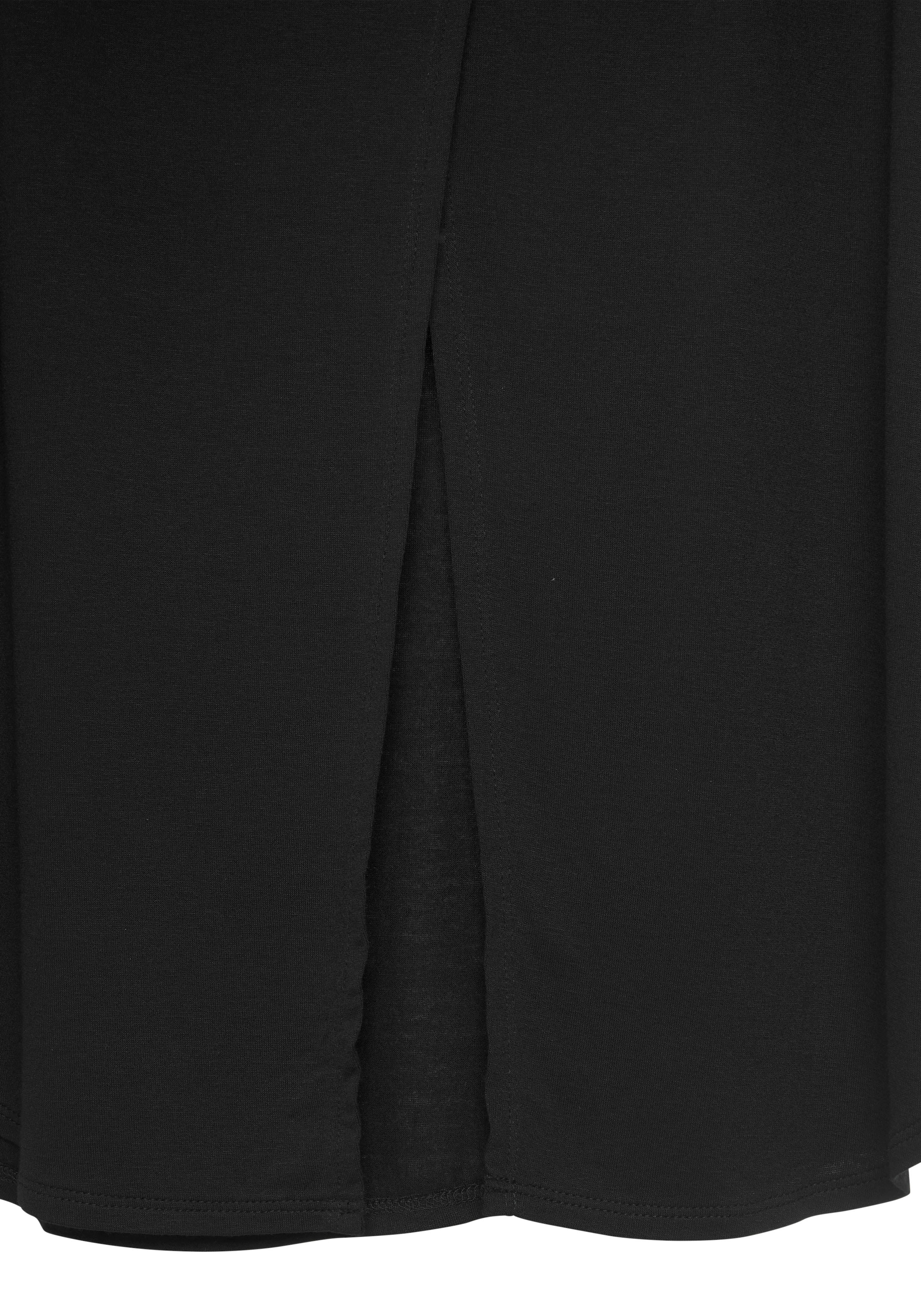 LASCANA 3/4-Arm-Shirt »mit modischem Schlitz am Rücken«, aus weichem Viskose-Stretch