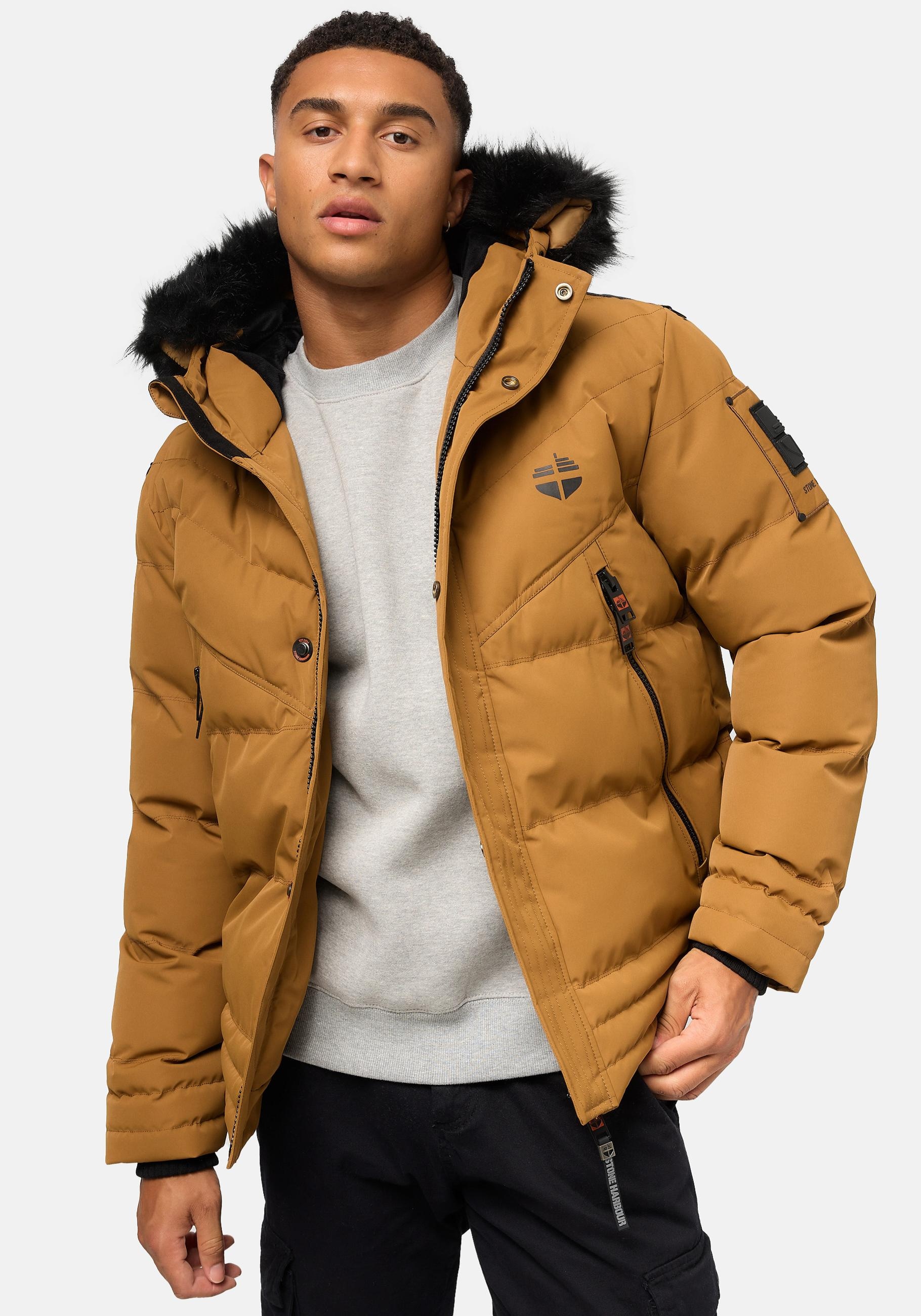 Stone Harbour Steppjacke "Romaan", mit Kapuze, gesteppte Winterjacke mit Ka günstig online kaufen