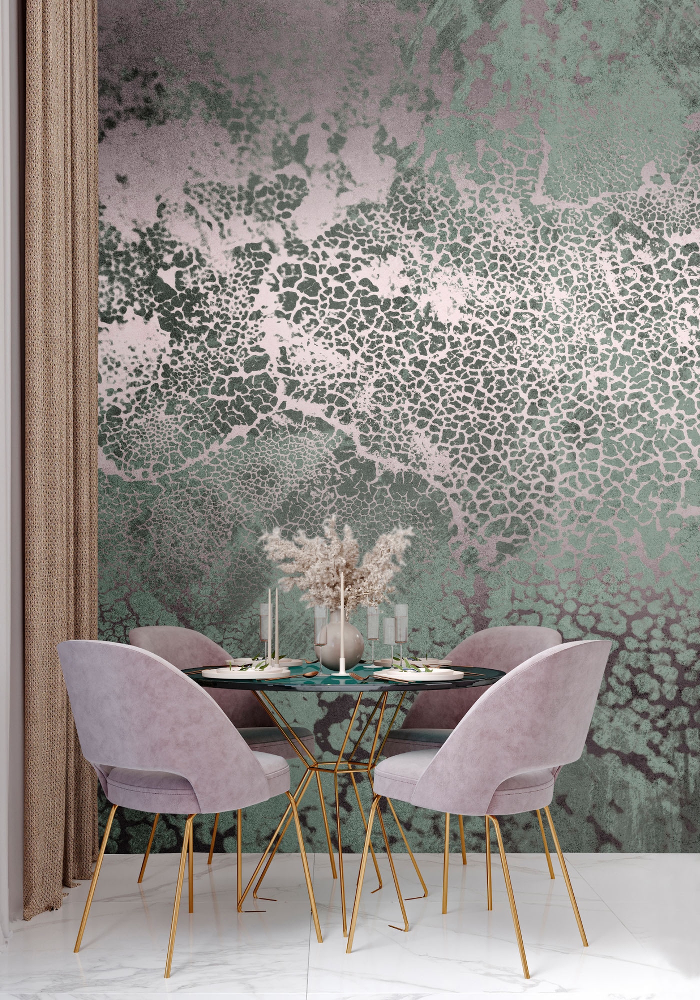 living walls Fototapete »Walls by Patel 5 Fototapete Metallic-Marmoroptik« metallic glatt Metallic-Marmoroptik auf 200 g/m² Premium-Vlies