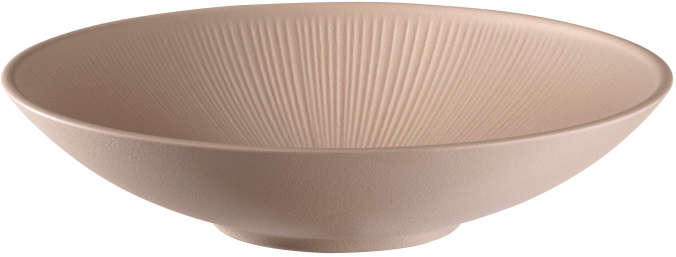 APS Schale "Schüssel "NERO", 2,2 Liter, Ø 30 cm, Höhe 8 cm", Ø 30cm, beige, Schüsseln, aus Melamin