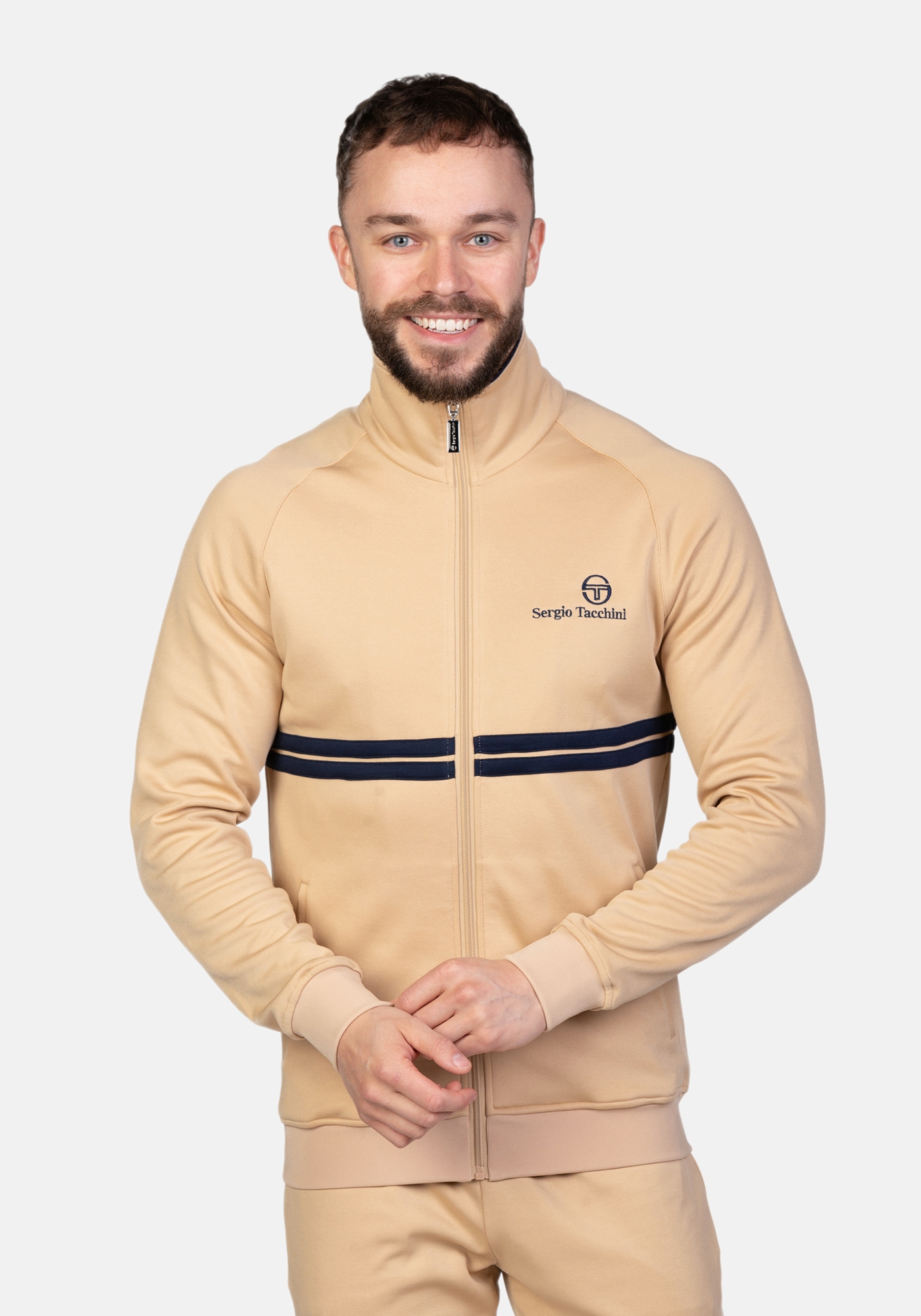 Sergio Tacchini Trainingsjacke "NEW DALLAS TRACK TOP Herren", ohne Kapuze, günstig online kaufen