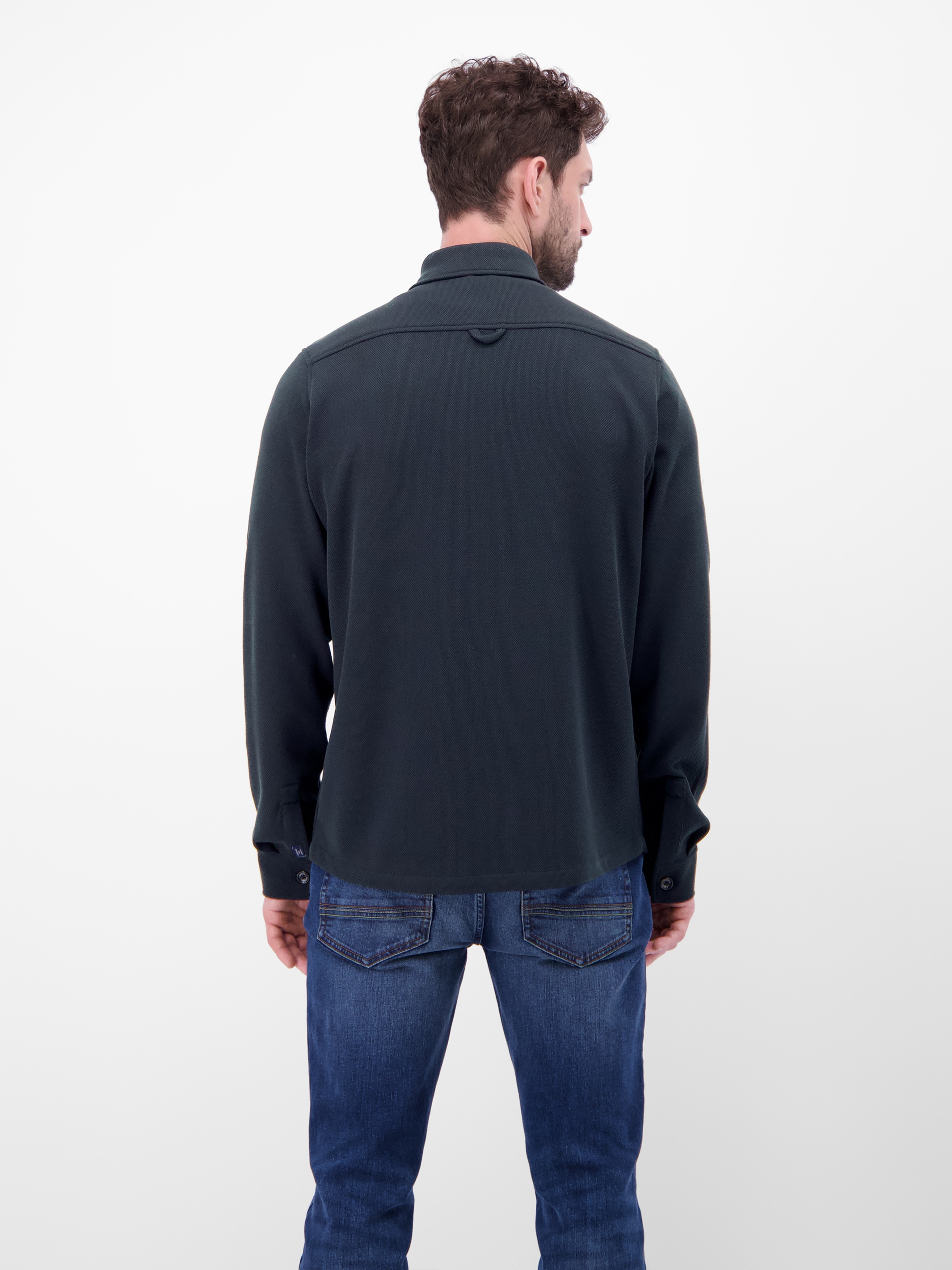 LERROS Hemdjacke "LERROS Hemdjacke in Piqué-Qualität" ohne Kapuze Keine Ang günstig online kaufen